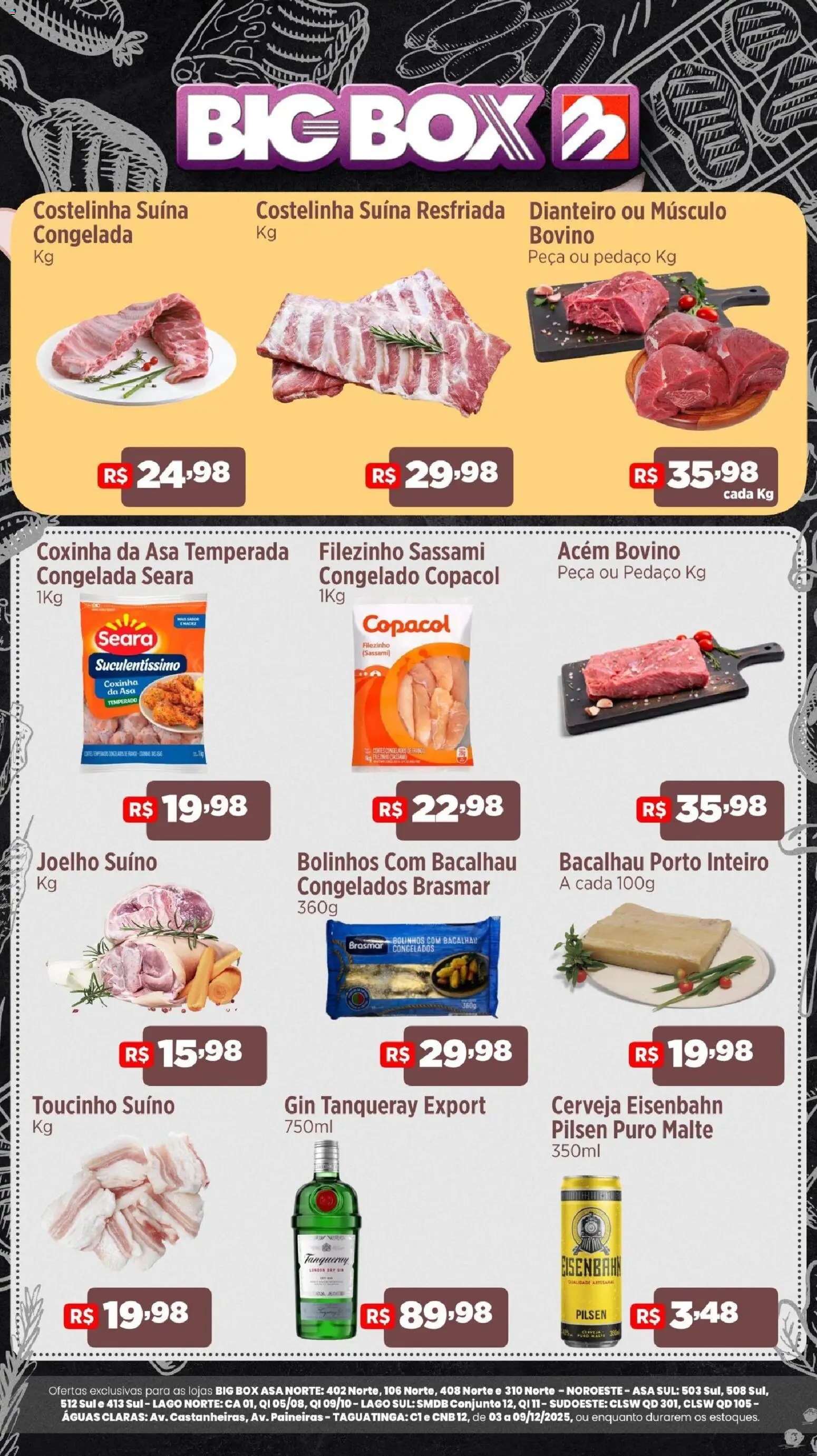 Big Box Folheto - válido de 03.12.2025 | Página: 2 | Produtos: Bacalhau, Acém, Eisenbahn, Gin