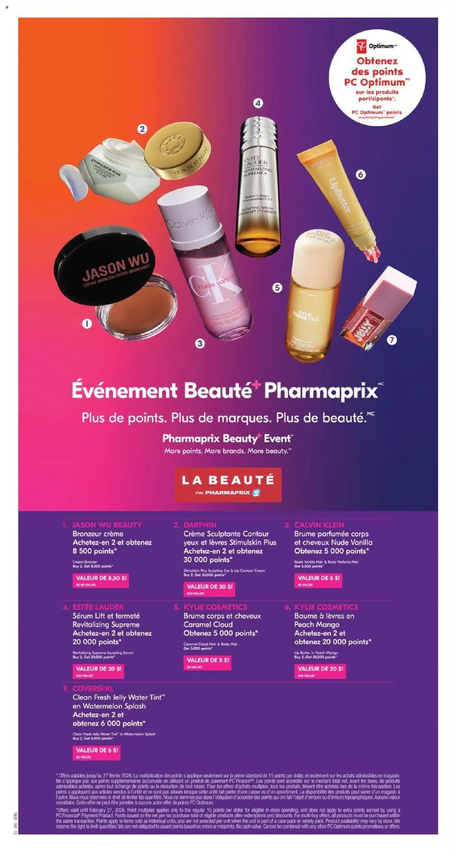 Pharmaprix flyer valid from 13.02.2026 | Page: 20 | Products: Cream, Perfume, Bronzer, Butter