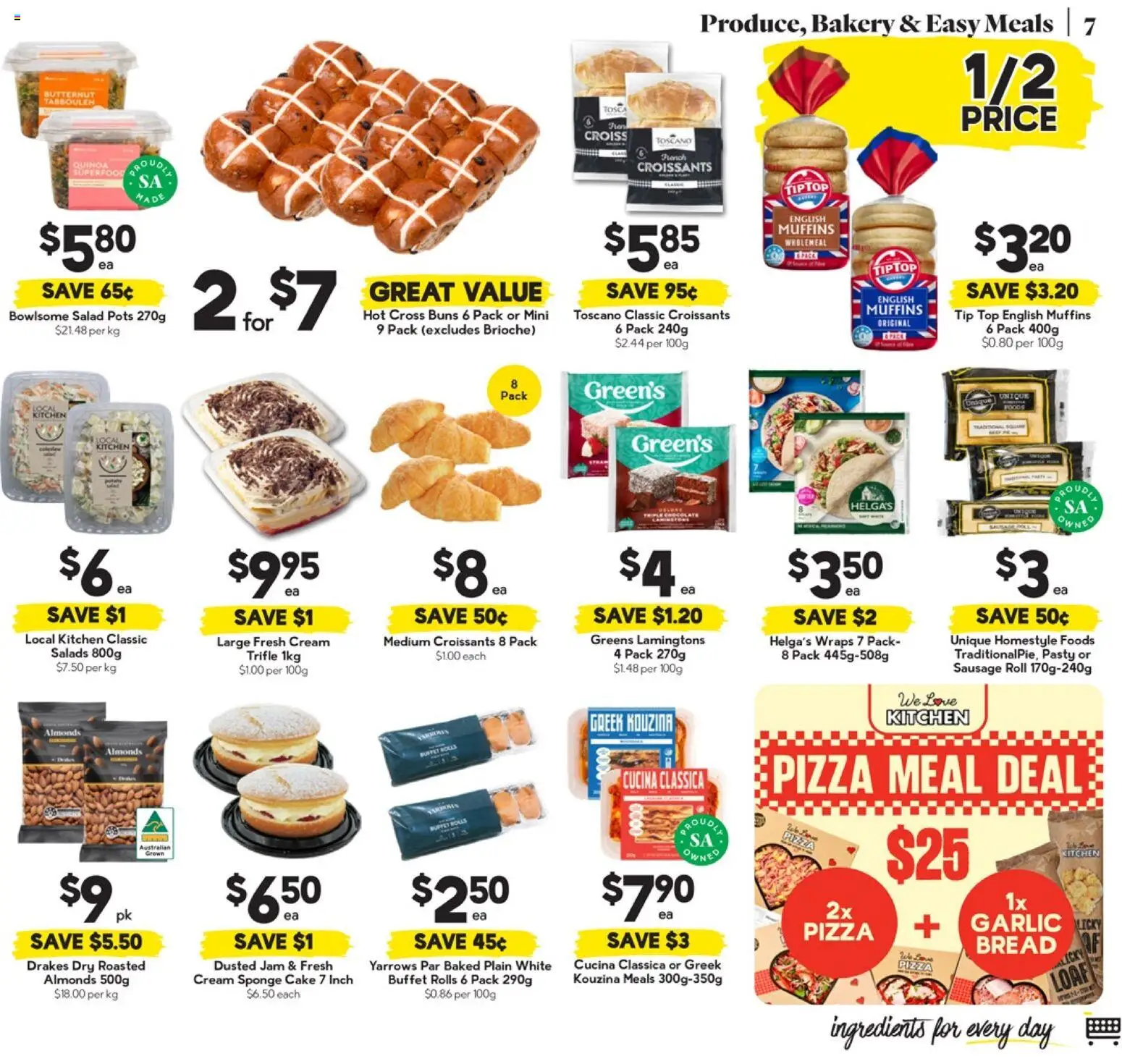 Drakes catalogue - valid from 01.04.2026 | Page: 7 | Products: Chocolate, Muffins, Salad, Lamingtons