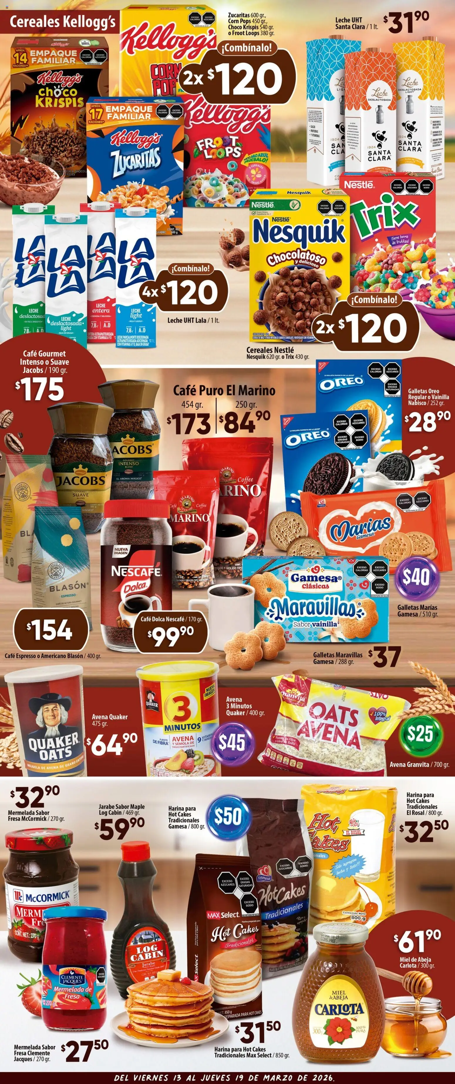 Nuevas ofertas de Calimax válidas en toda la República Mexicana desde el 13.03.2026. ¡Encuentra las mejores ofertas en Calimax folleto Tecate! | Página: 4 | Productos: Avena, Galletas, Mermelada, Vitaminas