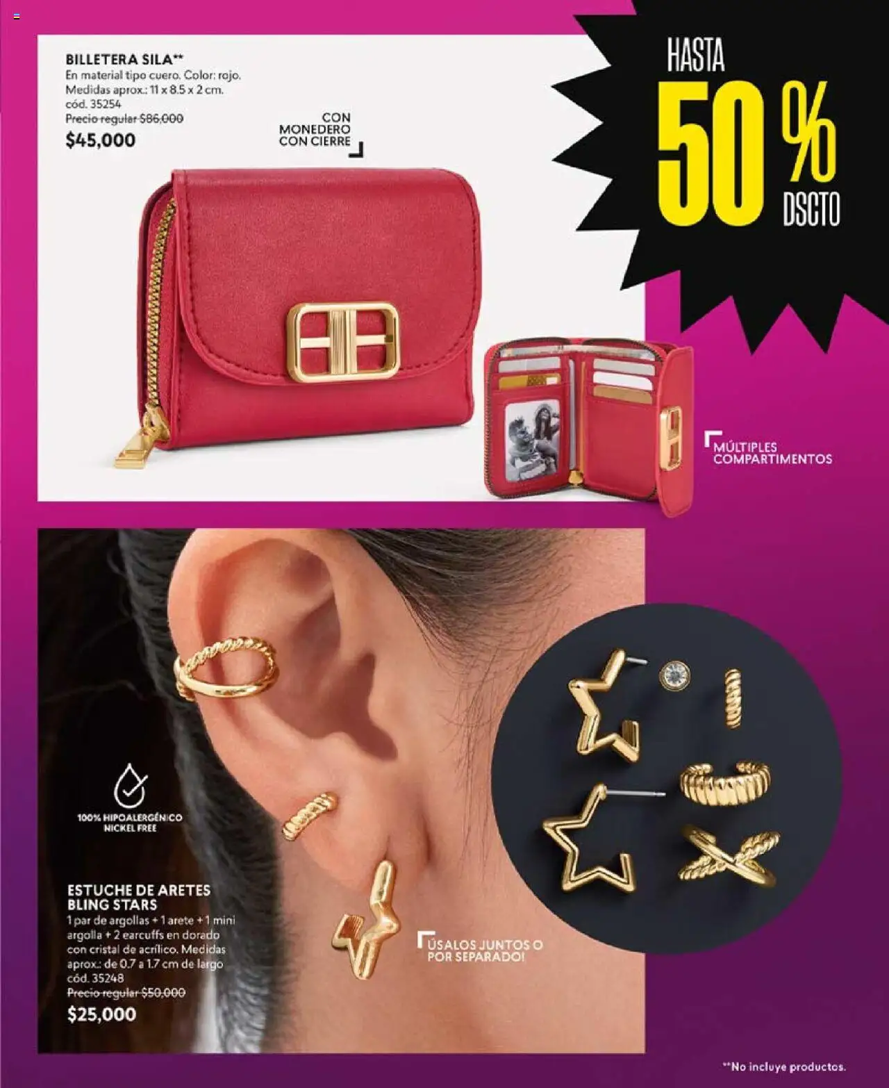 CyZone revista - valida desde el 29.07.2025 | Página: 85 | Productos: Billetera, Estuche, Aretes, Monedero