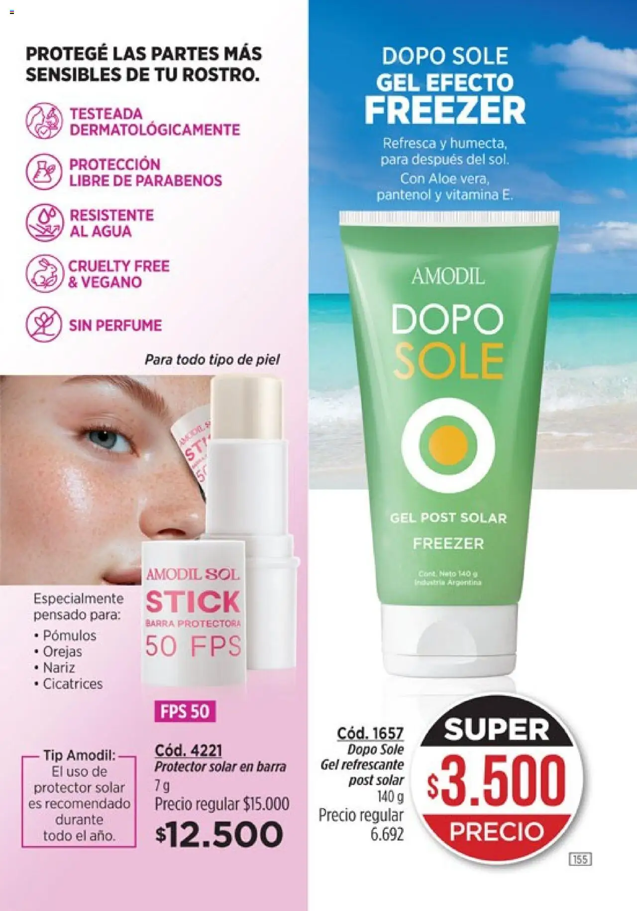 Catálogo Amodil Campaña 17/2025 │ válido desde el 14.10.2025 | Página: 155 | Productos: Perfume, Protector solar, Agua, Freezer