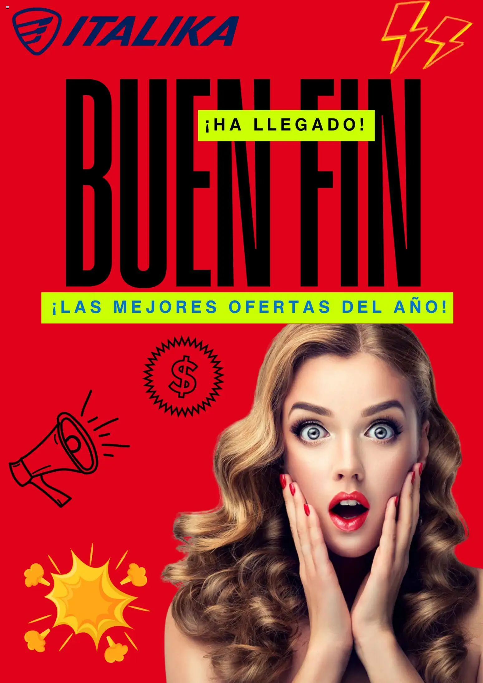 Nuevas ofertas de Italika válidas en toda la República Mexicana desde el 13.11.2025. ¡Encuentra las mejores ofertas en Italika Buen Fin! | Página: 1