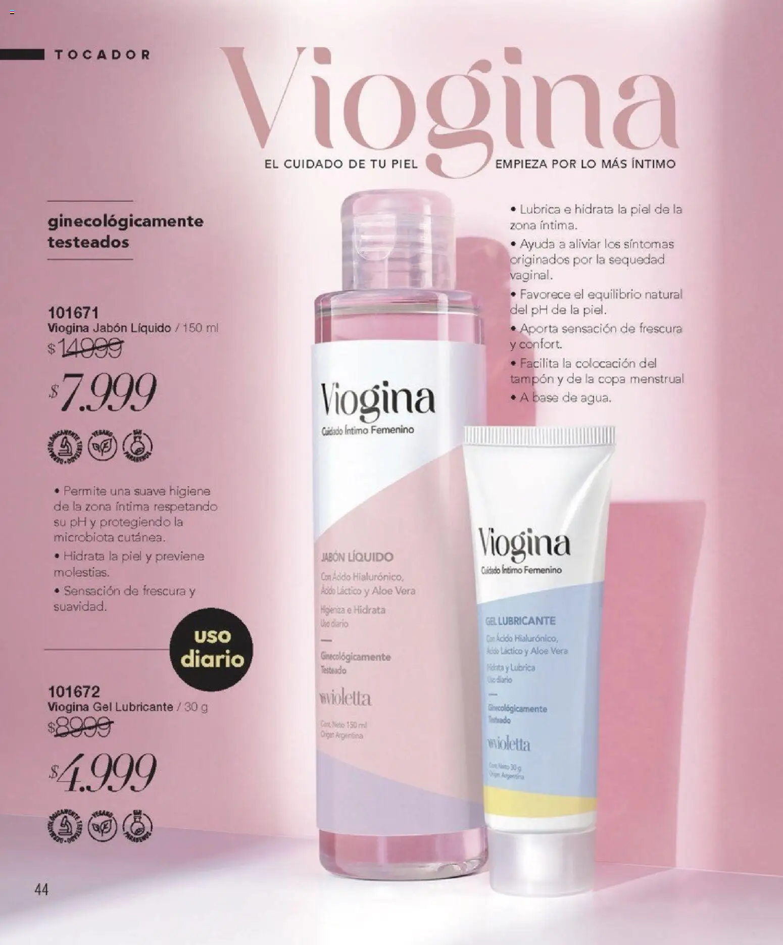 Violetta catálogo │ válido desde el 01.01.2026 | Página: 44 | Productos: Jabón líquido, Jabón, Copa menstrual