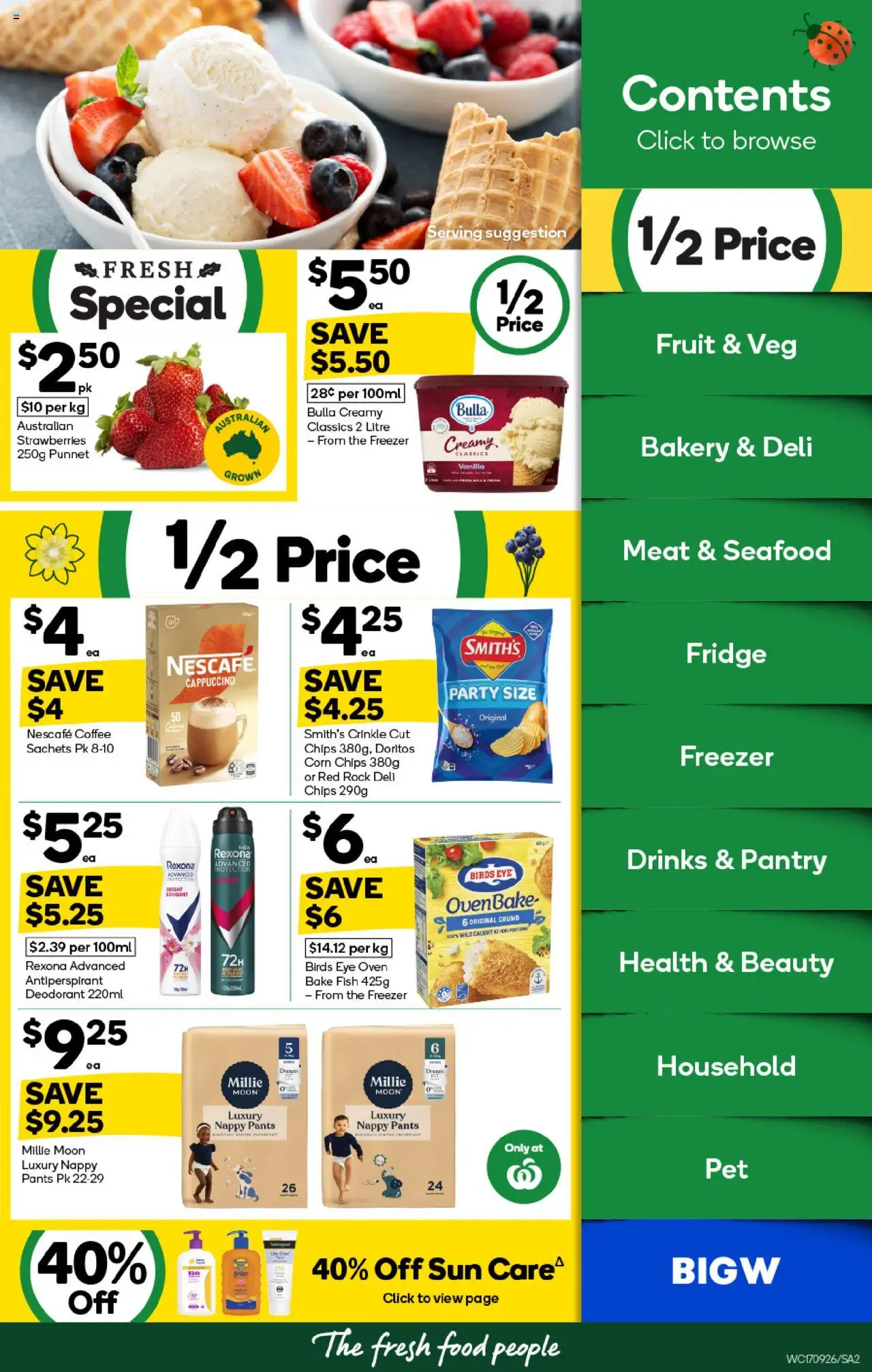 Woolworths catalogue - valid from 17.09.2025 | Page: 2 | Products: Fish, Meat, Chips, Oven