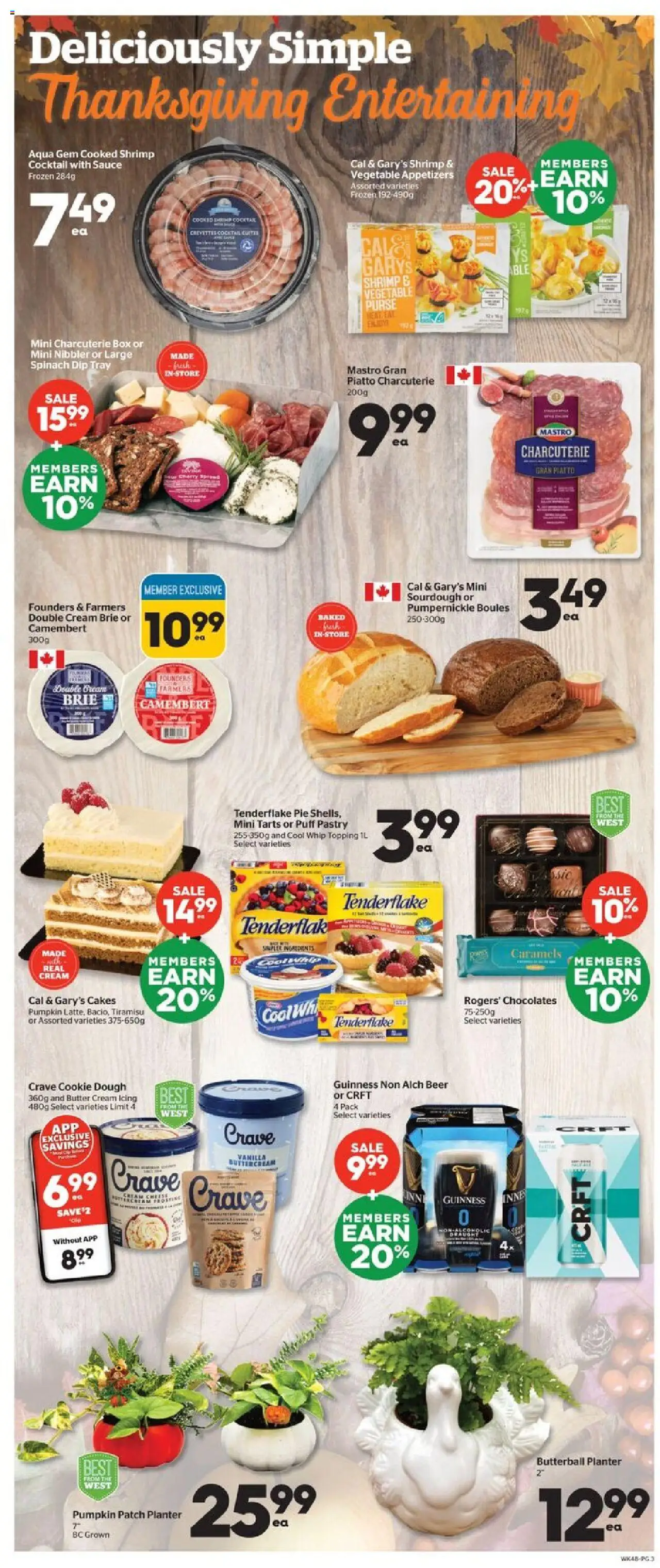 Calgary Co-op flyer valid from 02.10.2025 | Page: 4 | Products: Cream, Box, Pumpkin, Beer