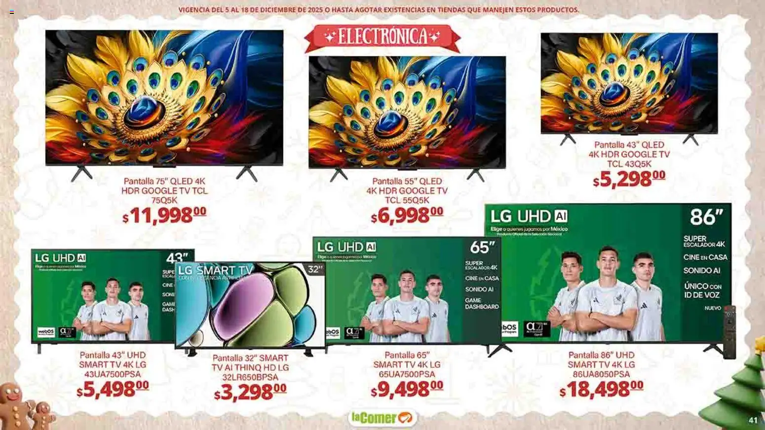 Nuevas ofertas de La Comer válidas en toda la República Mexicana desde el 05.12.2025. ¡Encuentra las mejores ofertas en La Comer folleto Felices Fiestas! | Página: 41