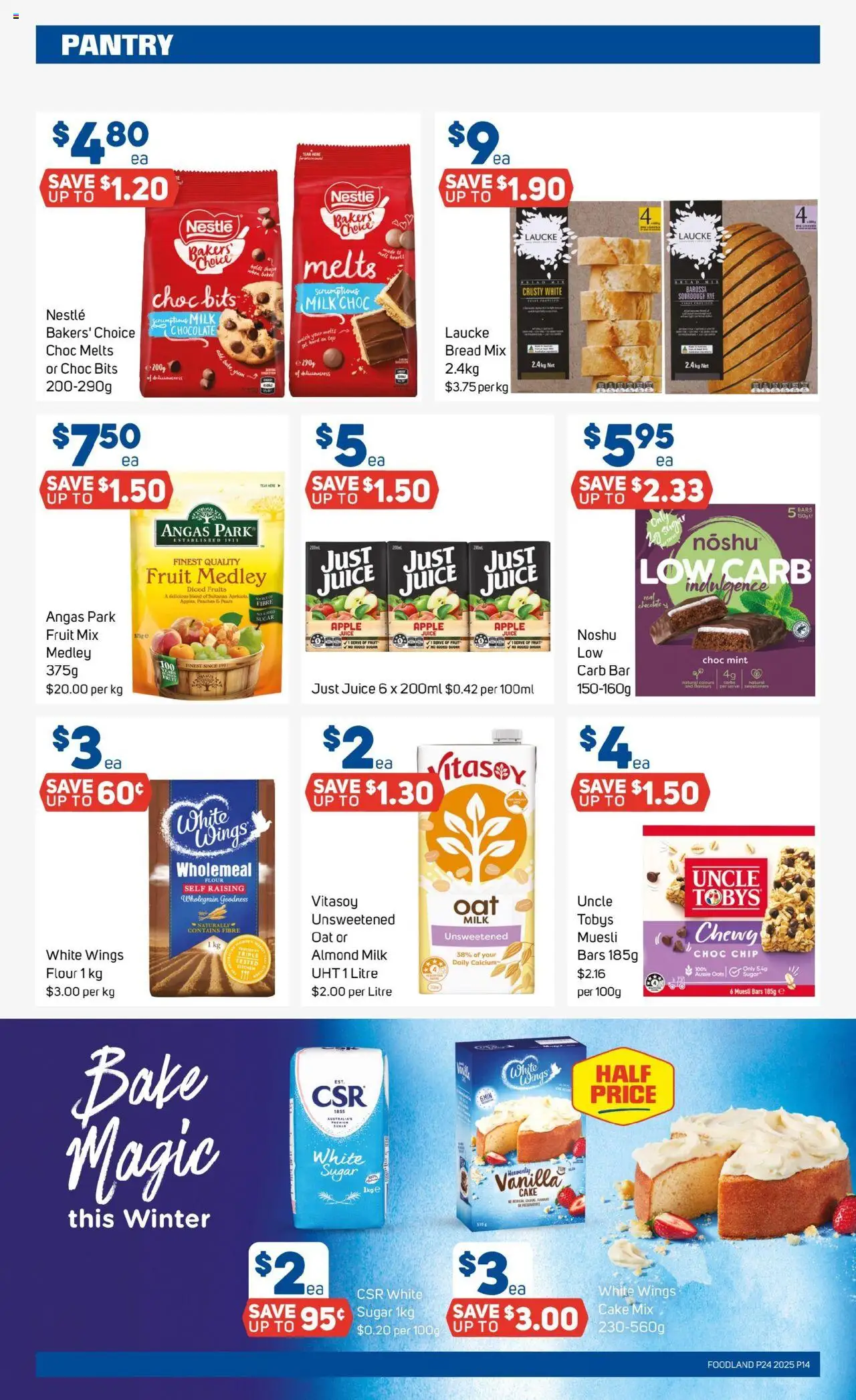 Foodland catalogue - valid from 11.06.2025 | Page: 14 | Products: Milk, Flour, Oats, Rye