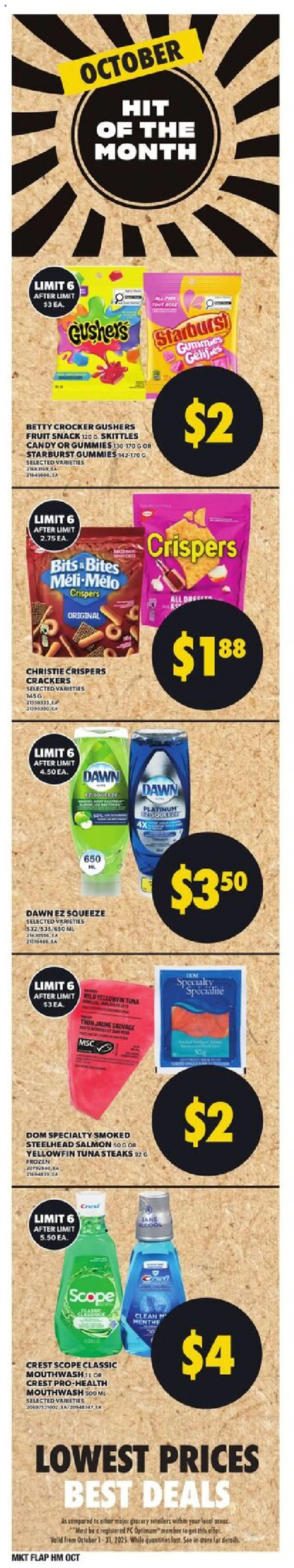 Loblaws flyer valid from 09.10.2025 | Page: 11 | Products: PC, Mouthwash