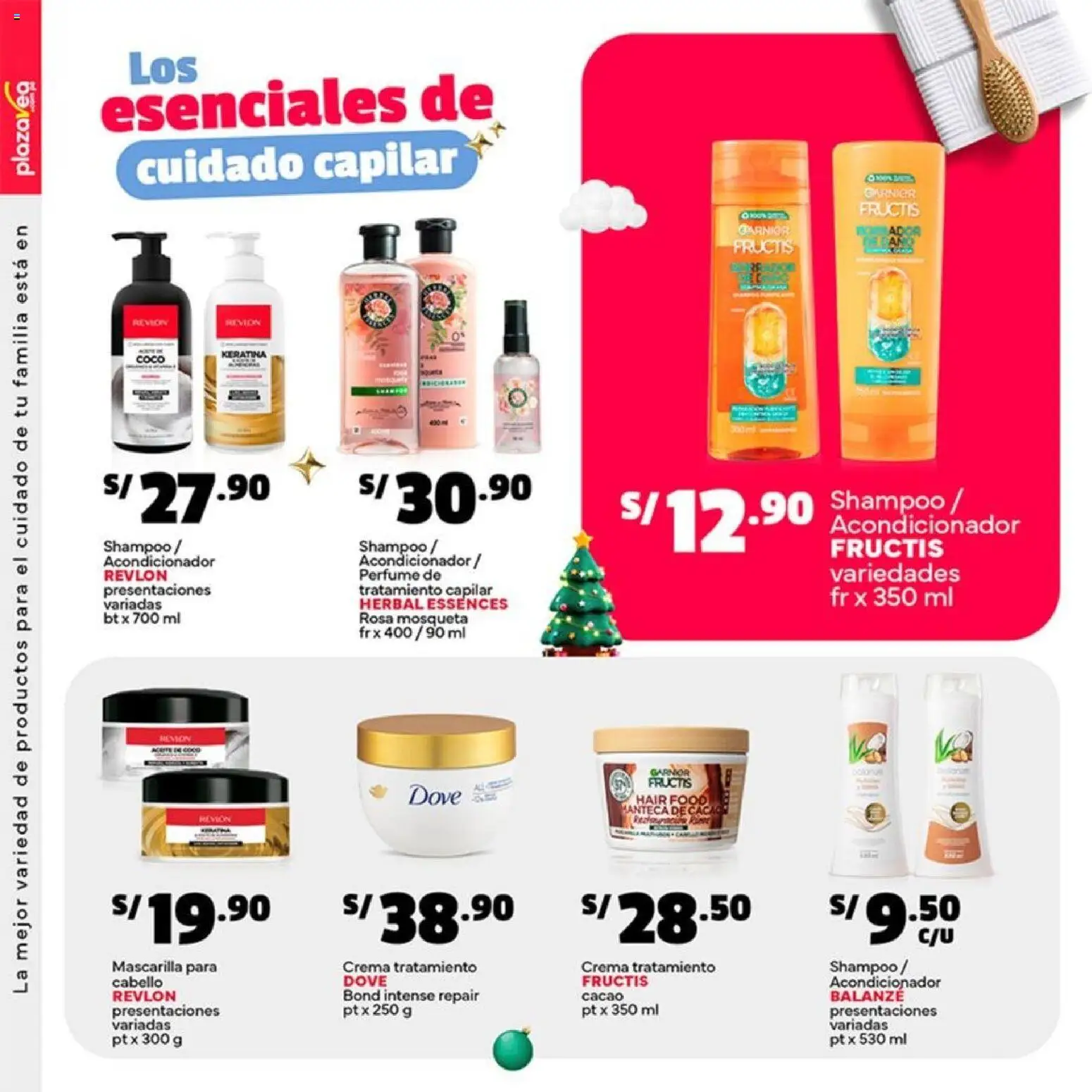 Catálogo Plaza Vea válido desde 17.11.2025 | Página: 24 | Productos: Shampoo, Acondicionador, Crema, Perfume