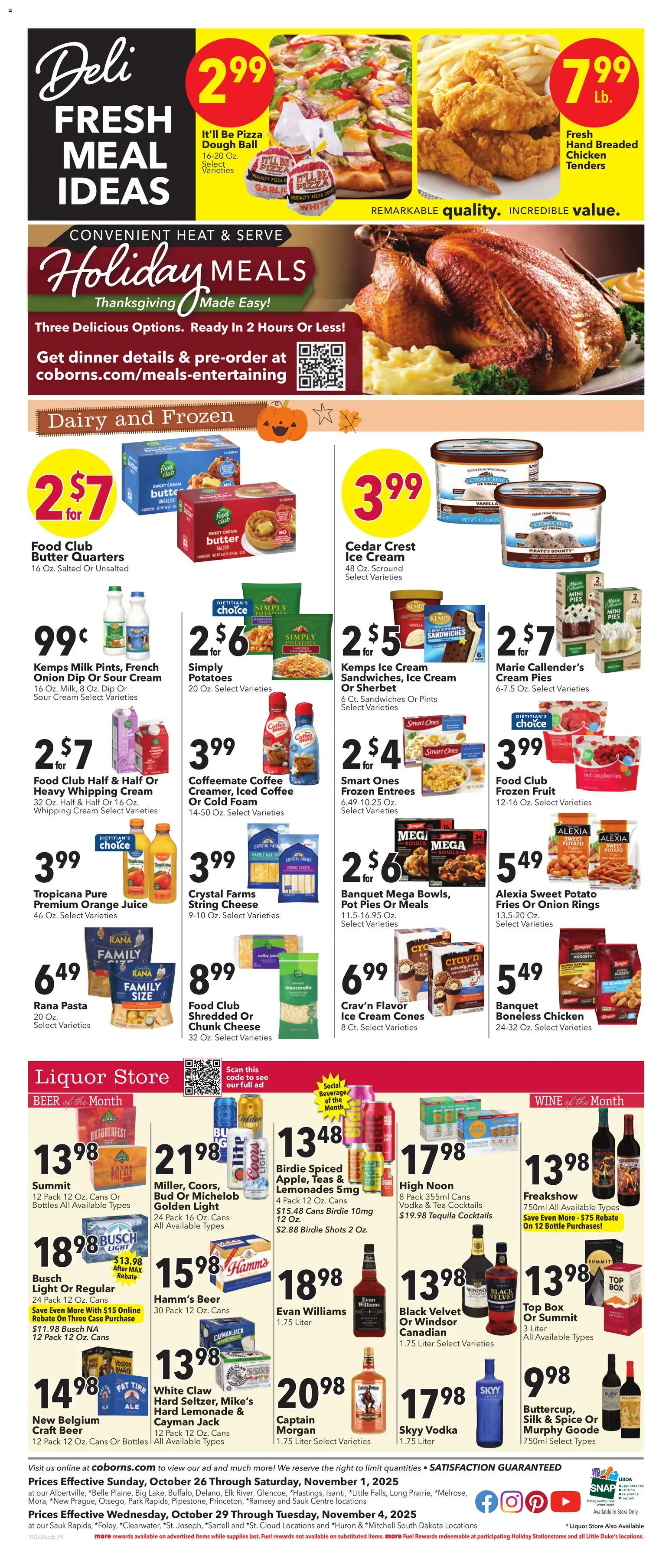 Coborn's Weekly Ad - valid from 29.10.2025 | Page: 6 | Products: Coffee, Juice, Tea, Case