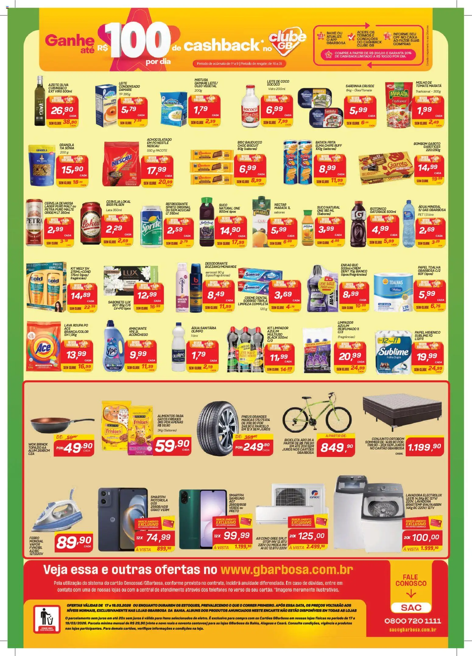 Gbarbosa Folheto - válido de 17.03.2026 | Página: 2 | Produtos: Ferro, Bicicleta, Creme dental, Sardinha