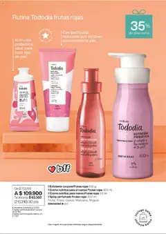 Natura revista - valida desde el 14.08.2025 | Página: 35 | Productos: Té, Exfoliante corporal, Bolsa, Crema para el cuerpo
