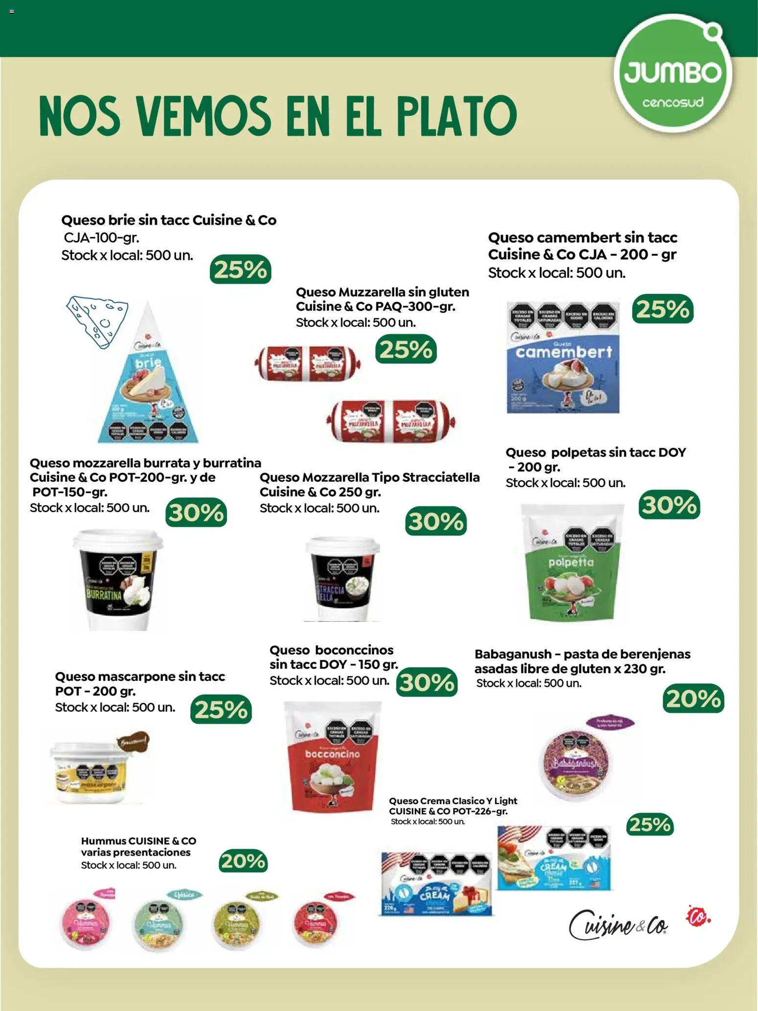 Jumbo - Especial Marcas Propias │ válido desde el 16.03.2026 | Página: 6 | Productos: Muzzarella, Queso, Pasta, Crema
