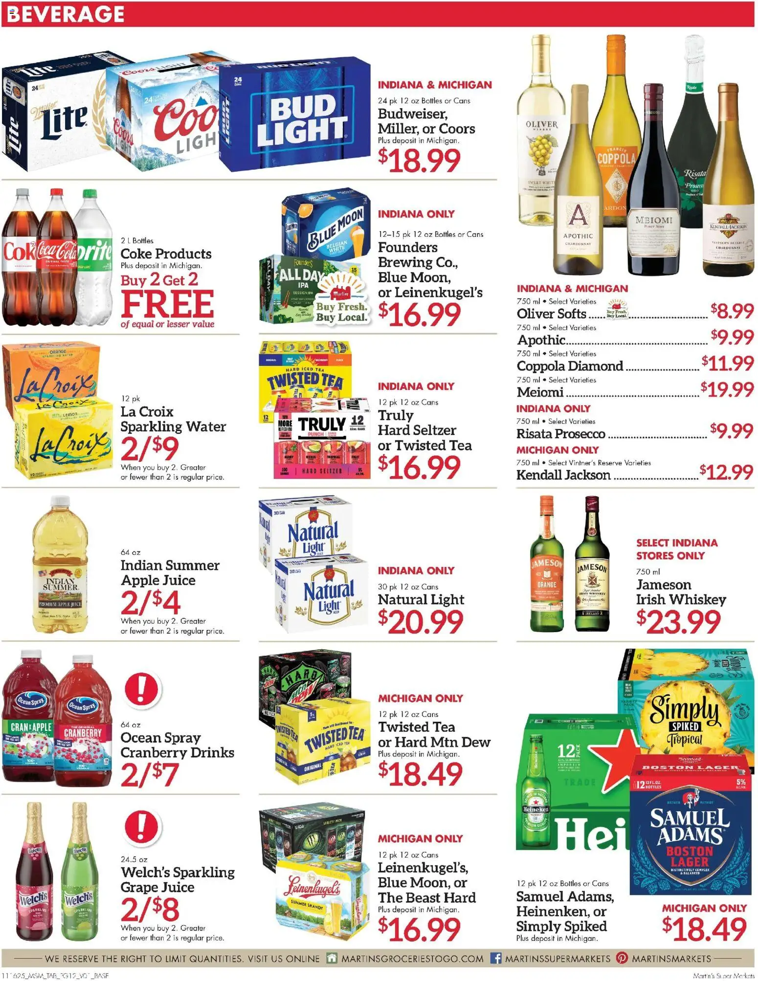 Martin’s Weekly Ad - valid from 16.11.2025 | Page: 12 | Products: Tea, Whiskey, Water, Lemon