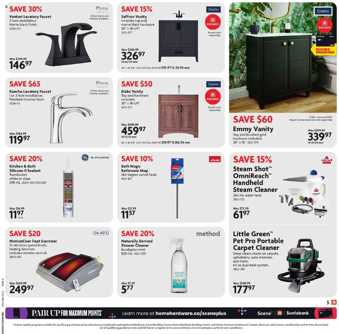 Home Hardware flyer valid from 09.10.2025 | Page: 6 | Products: Bath, Shower, Carpet