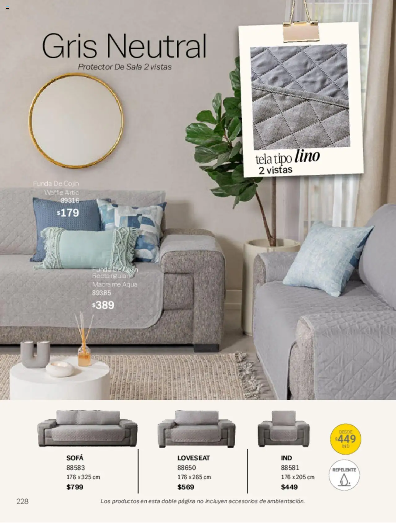 Nuevas ofertas de Vianney válidas en toda la República Mexicana desde el 07.03.2025. ¡Encuentra las mejores ofertas en Vianney catálogo Primavera! | Página: 232 | Productos: Sofá, Funda, Repelente