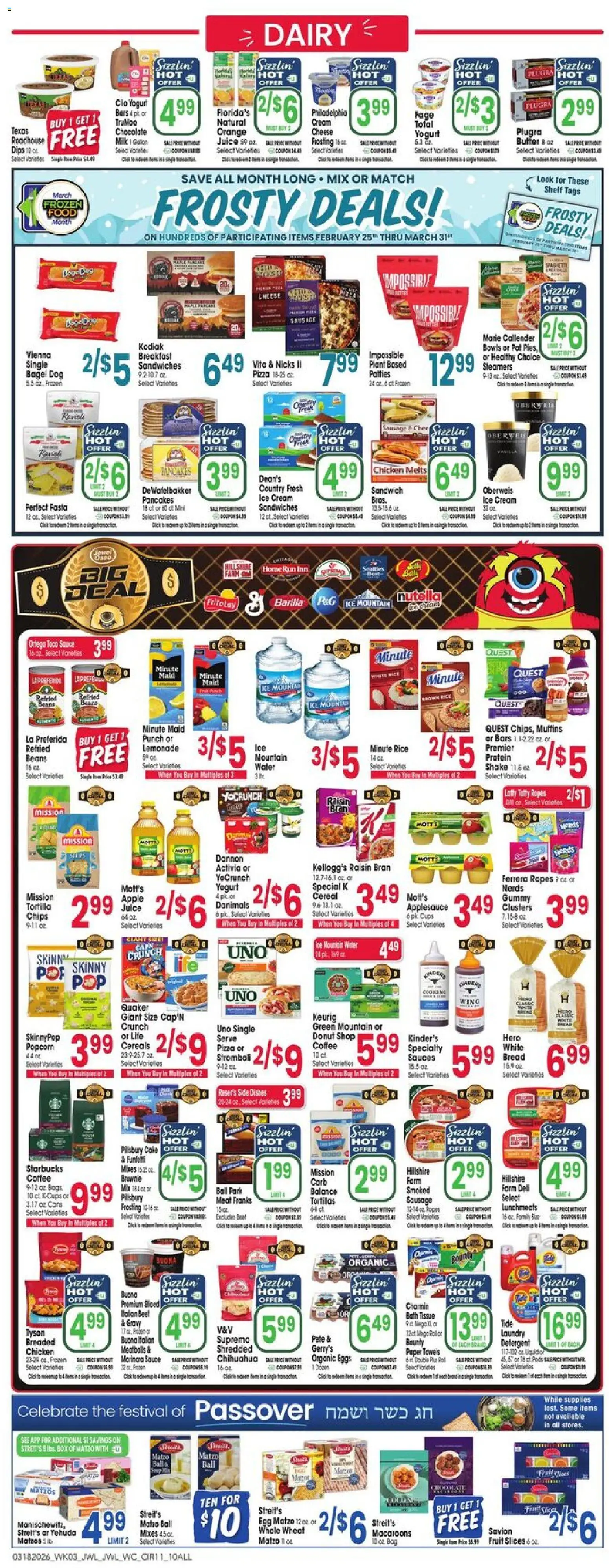 Jewel Osco Weekly Ad - IL - valid from 18.03.2026 | Page: 11 | Products: Cheese, Eggs, Pizza, Rice