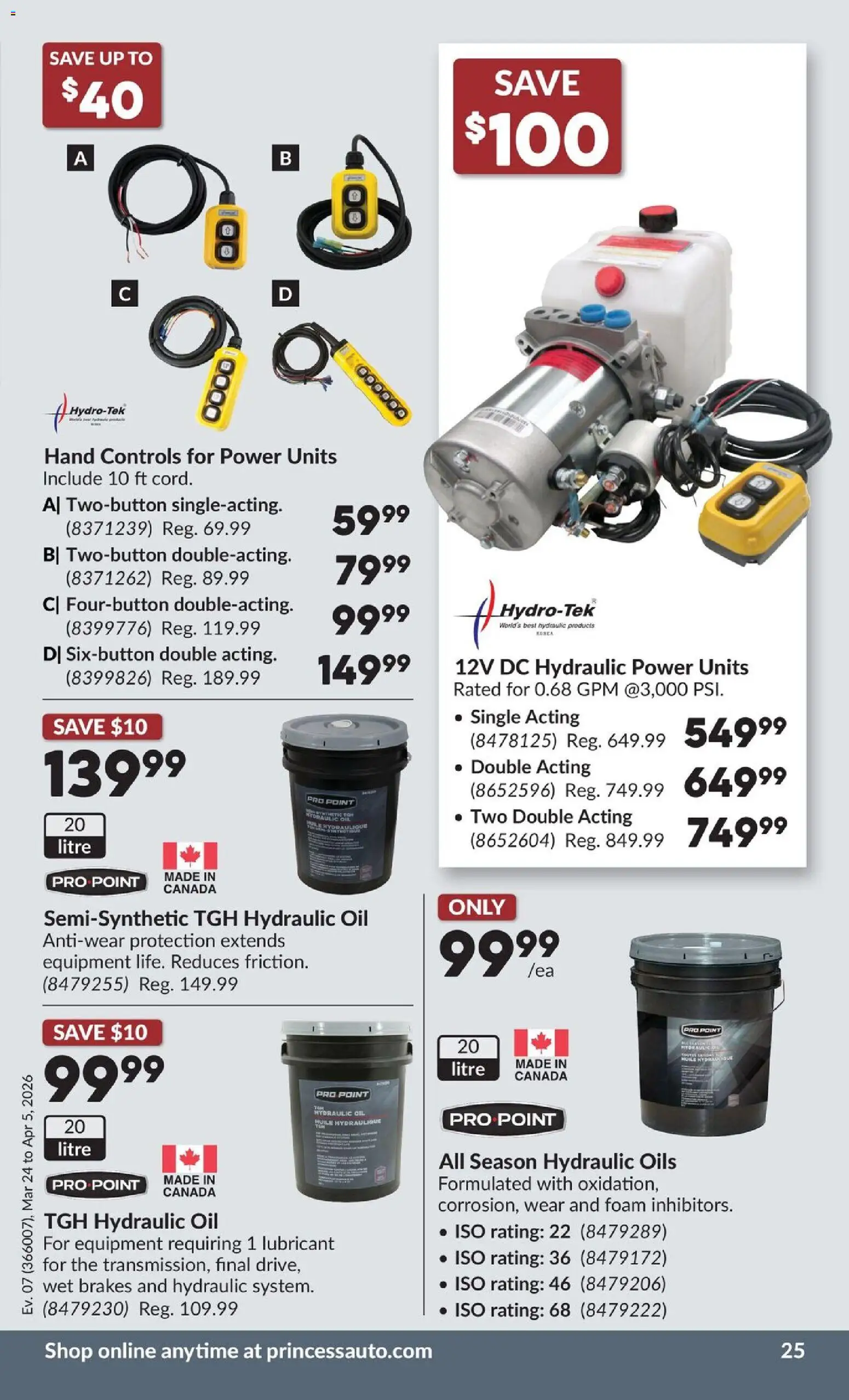 Princess Auto flyer valid from 24.03.2026 | Page: 33 | Products: Oil