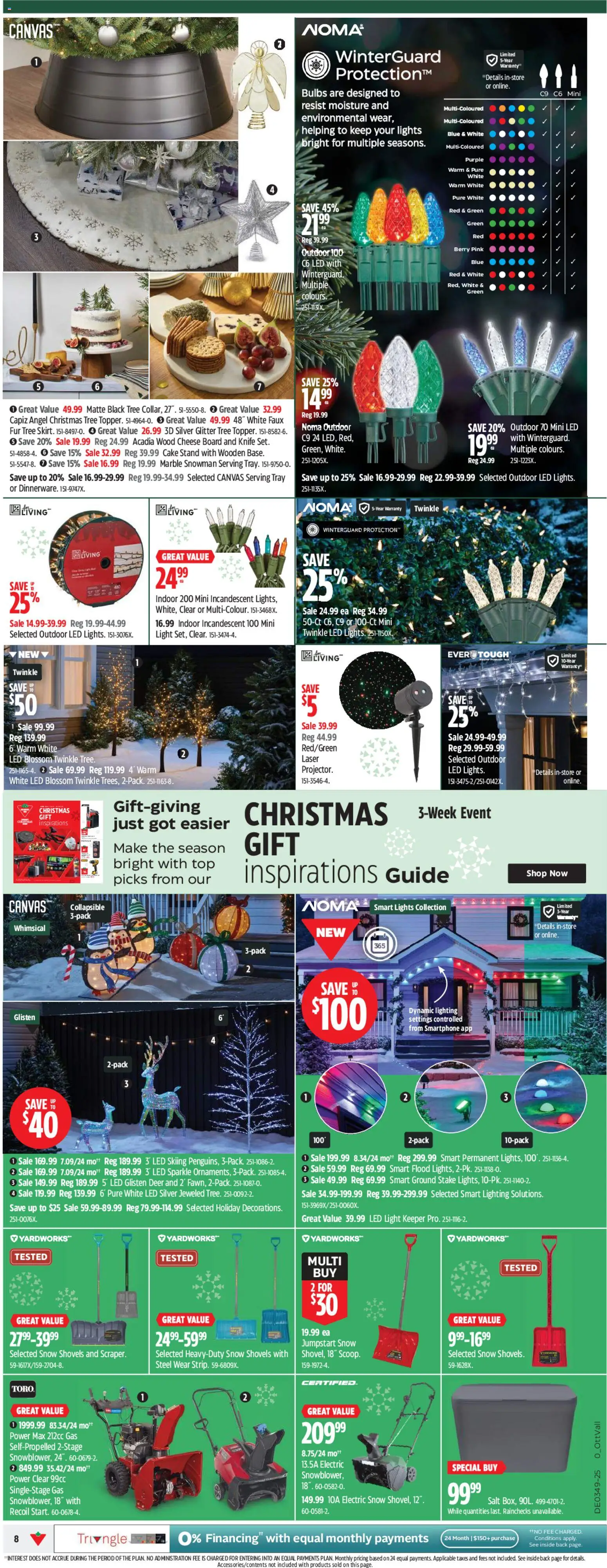 Canadian Tire flyer valid from 27.11.2025 | Page: 8 | Products: Smartphone, Cheese