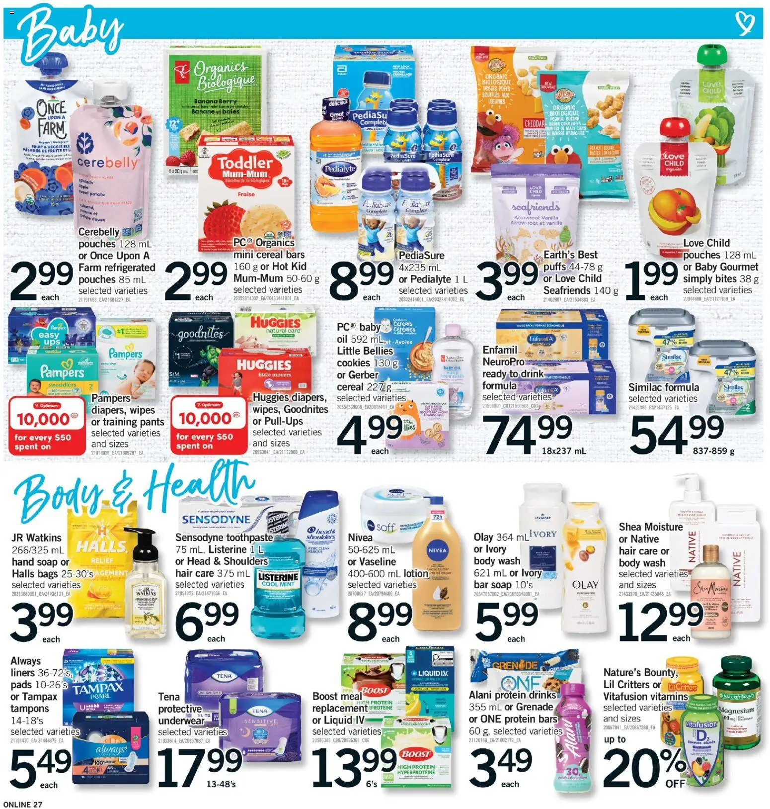 Fortinos flyer valid from 15.01.2026 | Page: 27 | Products: Cookies, Soap, Body wash, Underwear