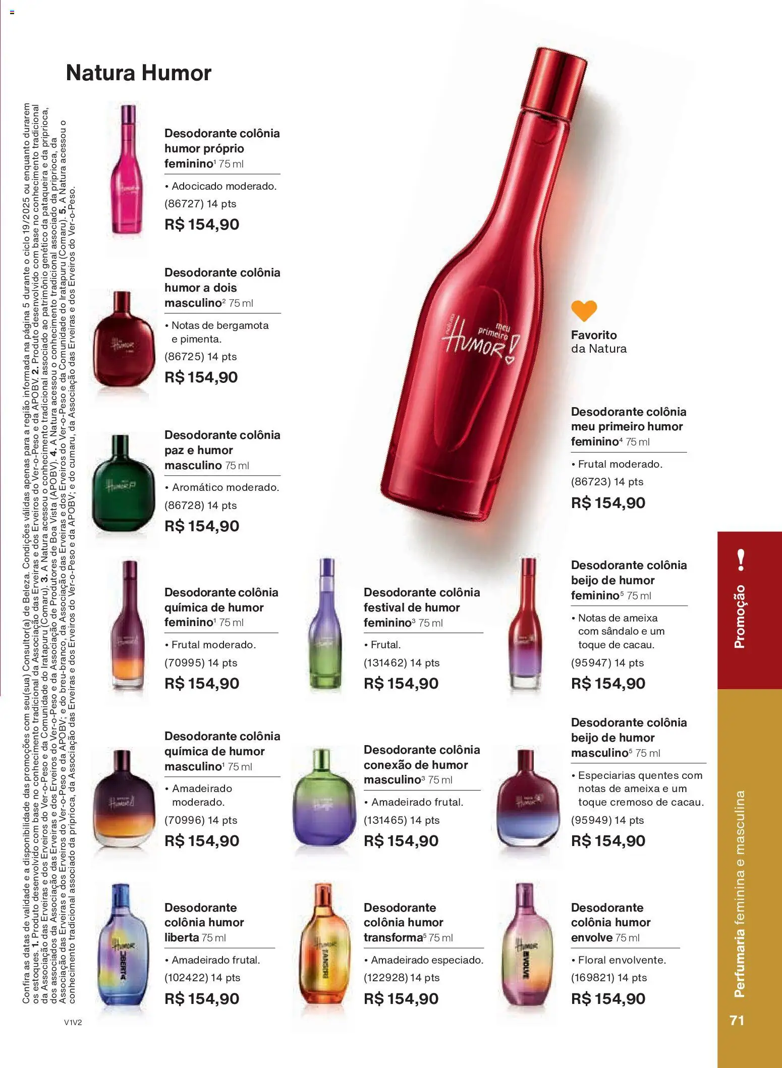 Natura Folheto - válido de 26.11.2025 | Página: 71 | Produtos: Bergamota, Desodorante, Base, Ameixa