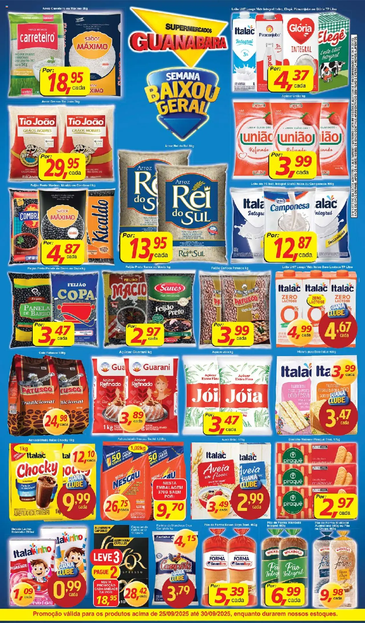 Supermercados Guanabara Folheto - válido de 25.09.2025 | Página: 2 | Produtos: Nescau, Achocolatado, Copa, Copos