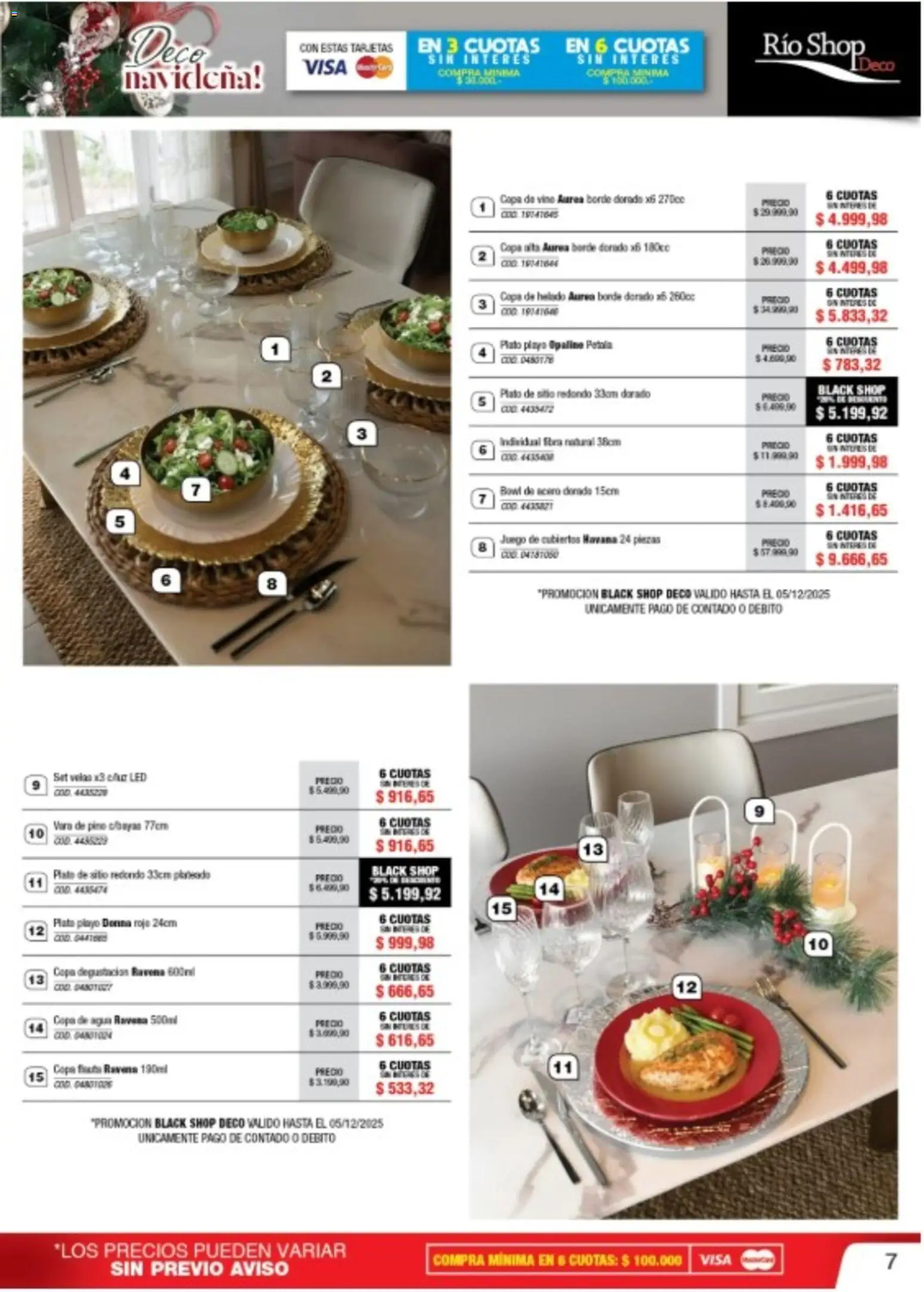 Río Shop Deco catálogo │ válido desde el 03.12.2025 | Página: 7 | Productos: Helado, Bowl, Individual, Agua