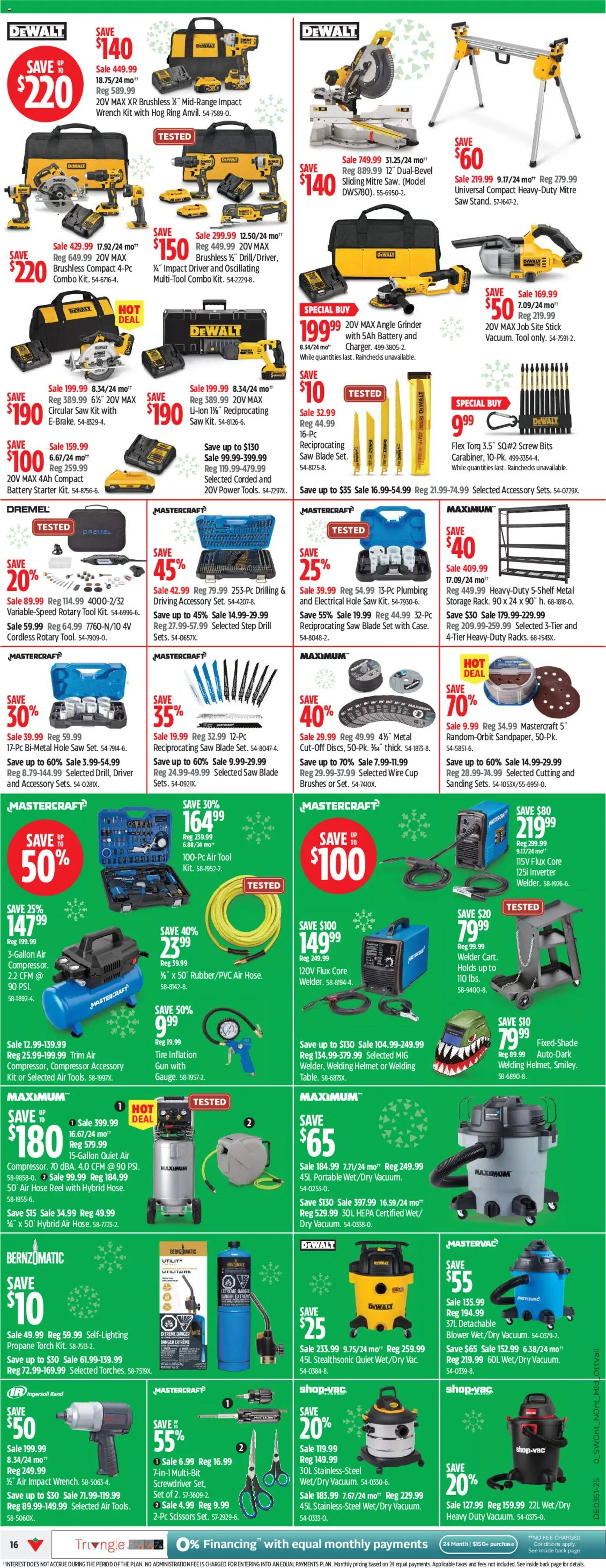 Canadian Tire flyer valid from 11.12.2025 | Page: 18 | Products: Grinder, Battery