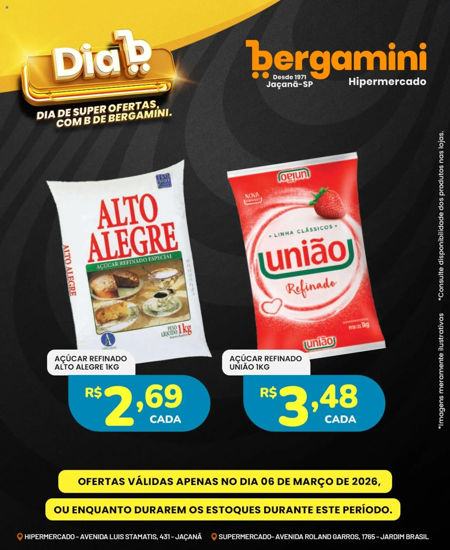 Supermercado Bergamini Folheto - válido de 06.03.2026 | Página: 5 | Produtos: Açúcar