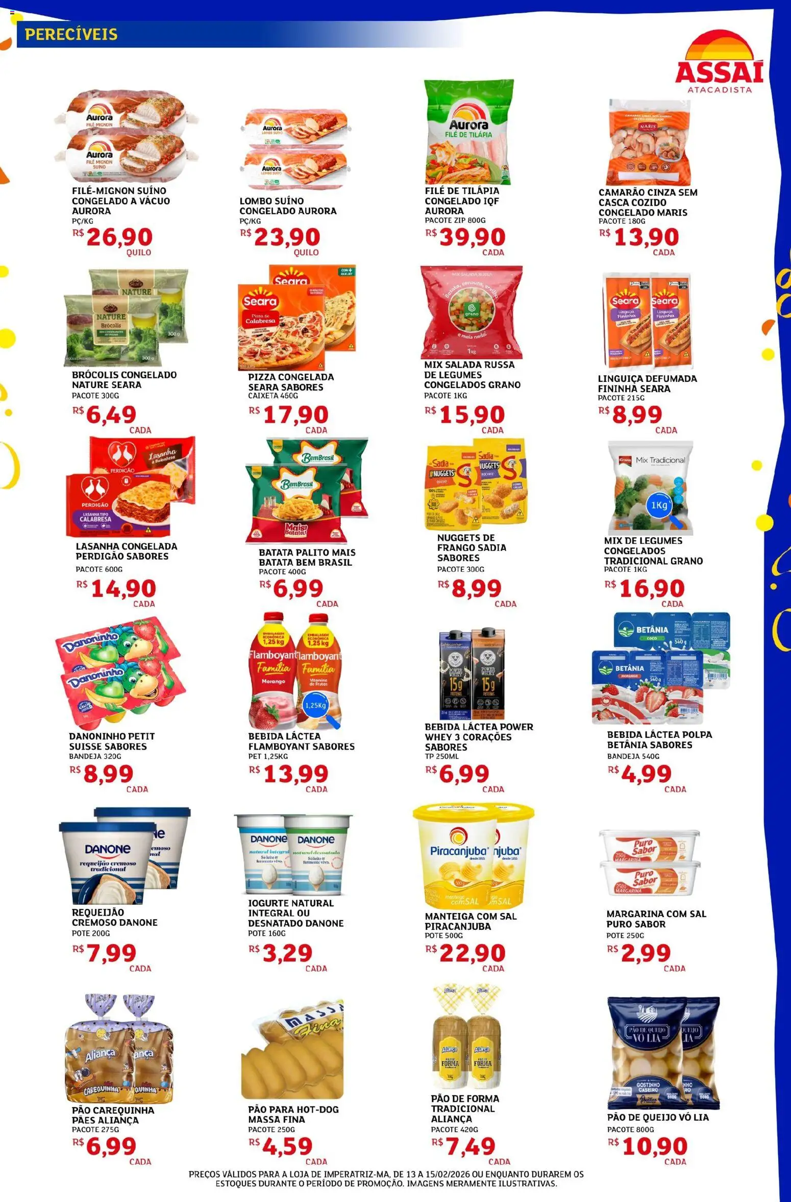 Assaí Atacadista Folheto - válido de 13.02.2026 | Página: 3 | Produtos: Coco, Filé mignon, Pão, Pão de queijo