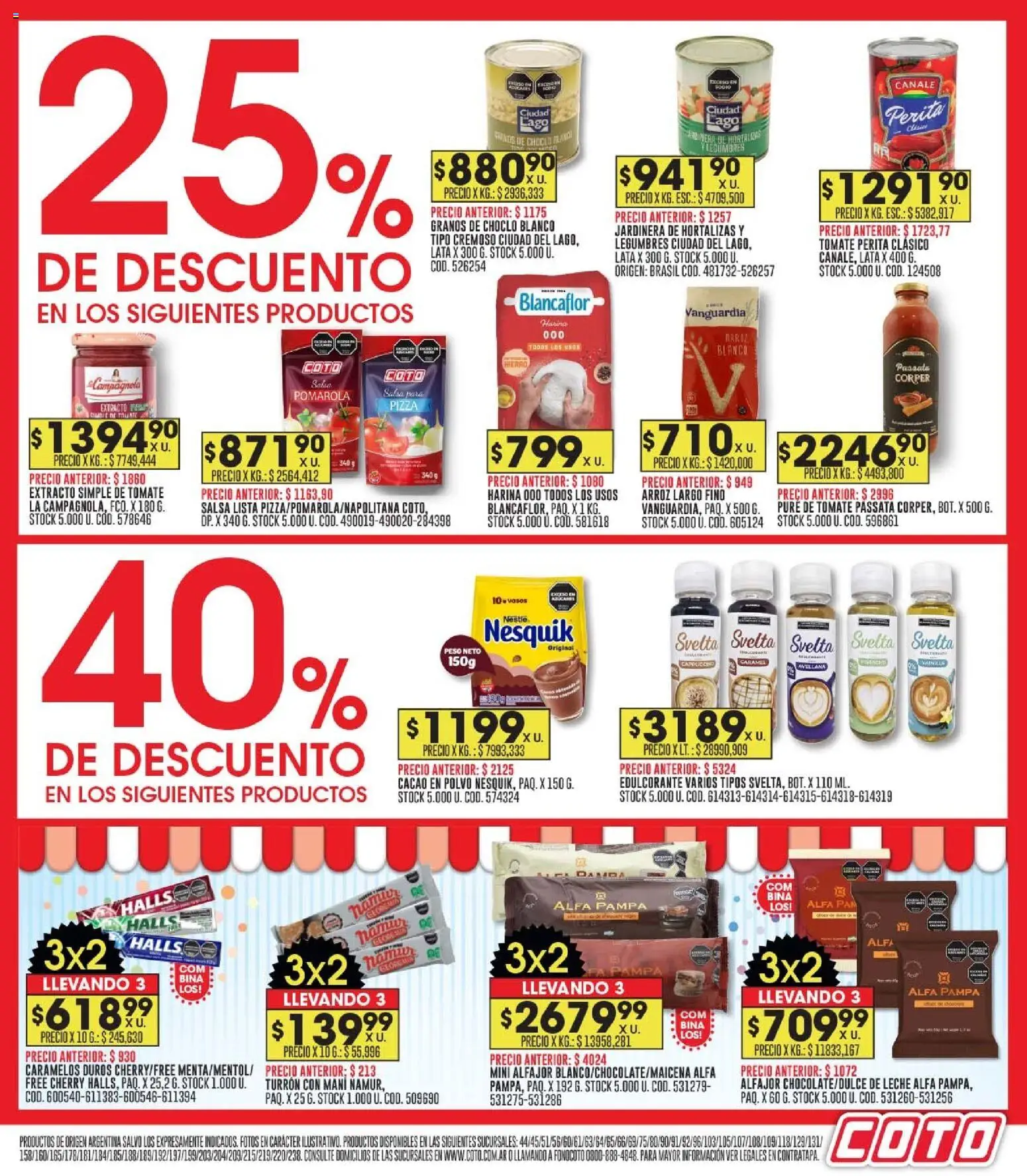 Coto - Ofertas │ válido desde el 24.11.2025 | Página: 11 | Productos: Peso, Harina, Edulcorante, Cacao