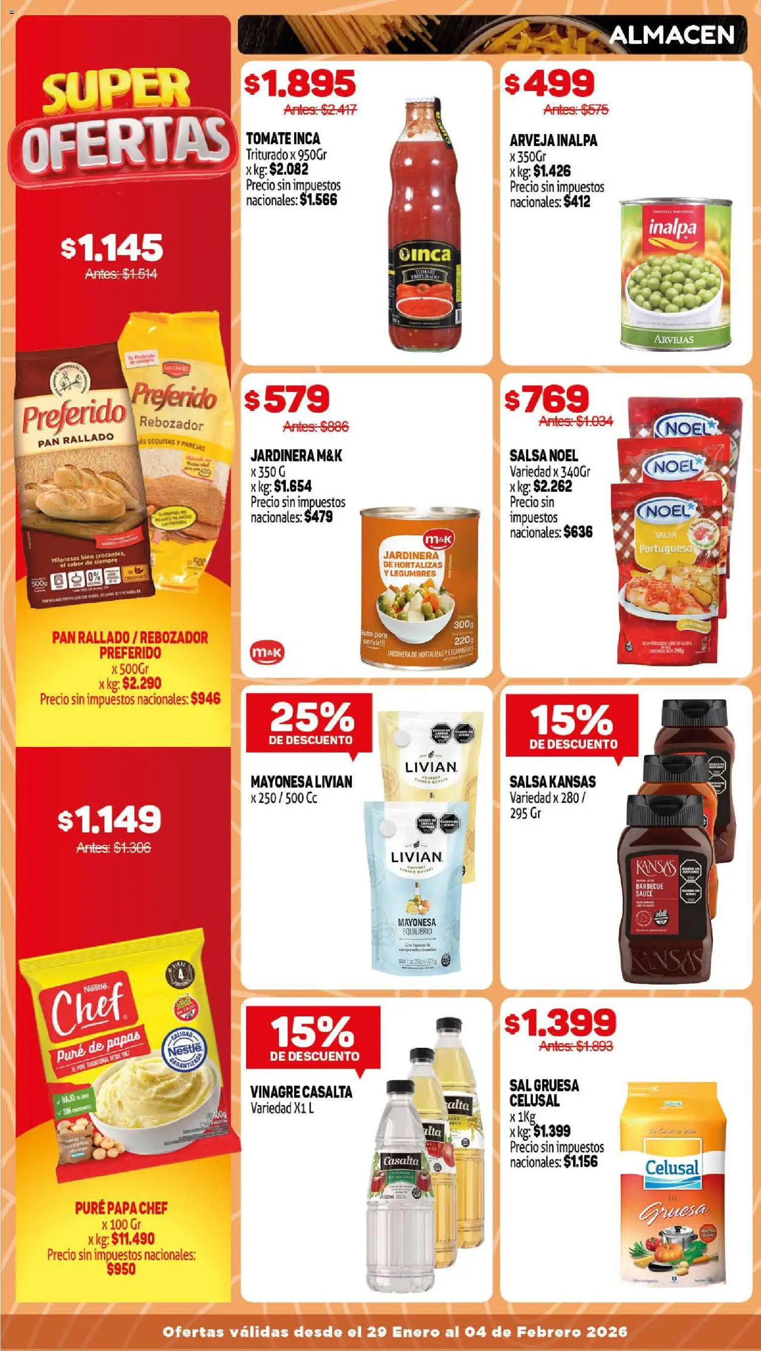Makro ofertas │ válido desde el 29.01.2026 | Página: 5 | Productos: Arveja, Mayonesa, Pan, Pan rallado