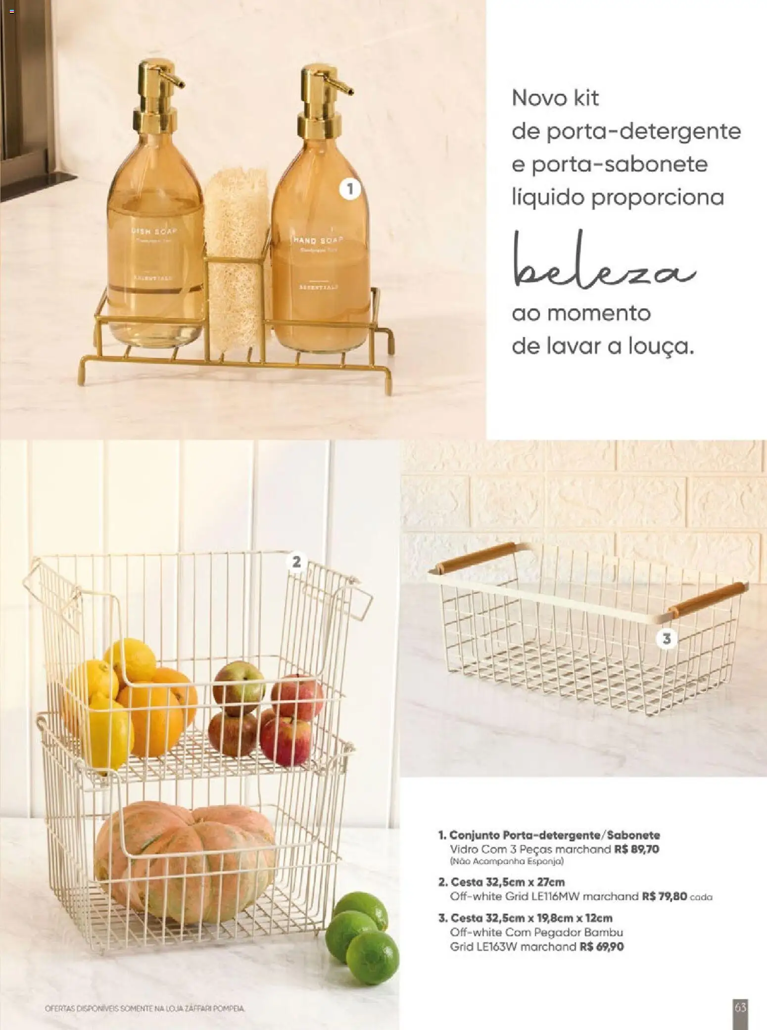 Zaffari Folheto - válido de 27.11.2025 | Página: 63 | Produtos: Esponja, Cesta