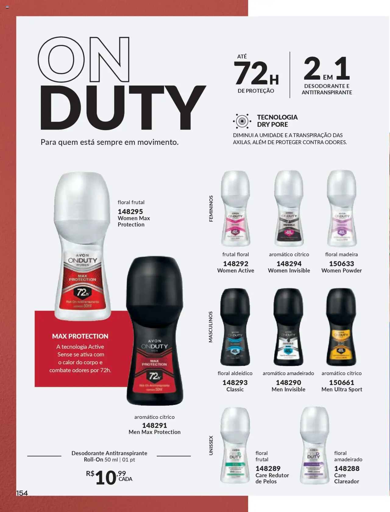 Avon Folheto - válido de 16.06.2025 | Página: 154 | Produtos: Desodorante