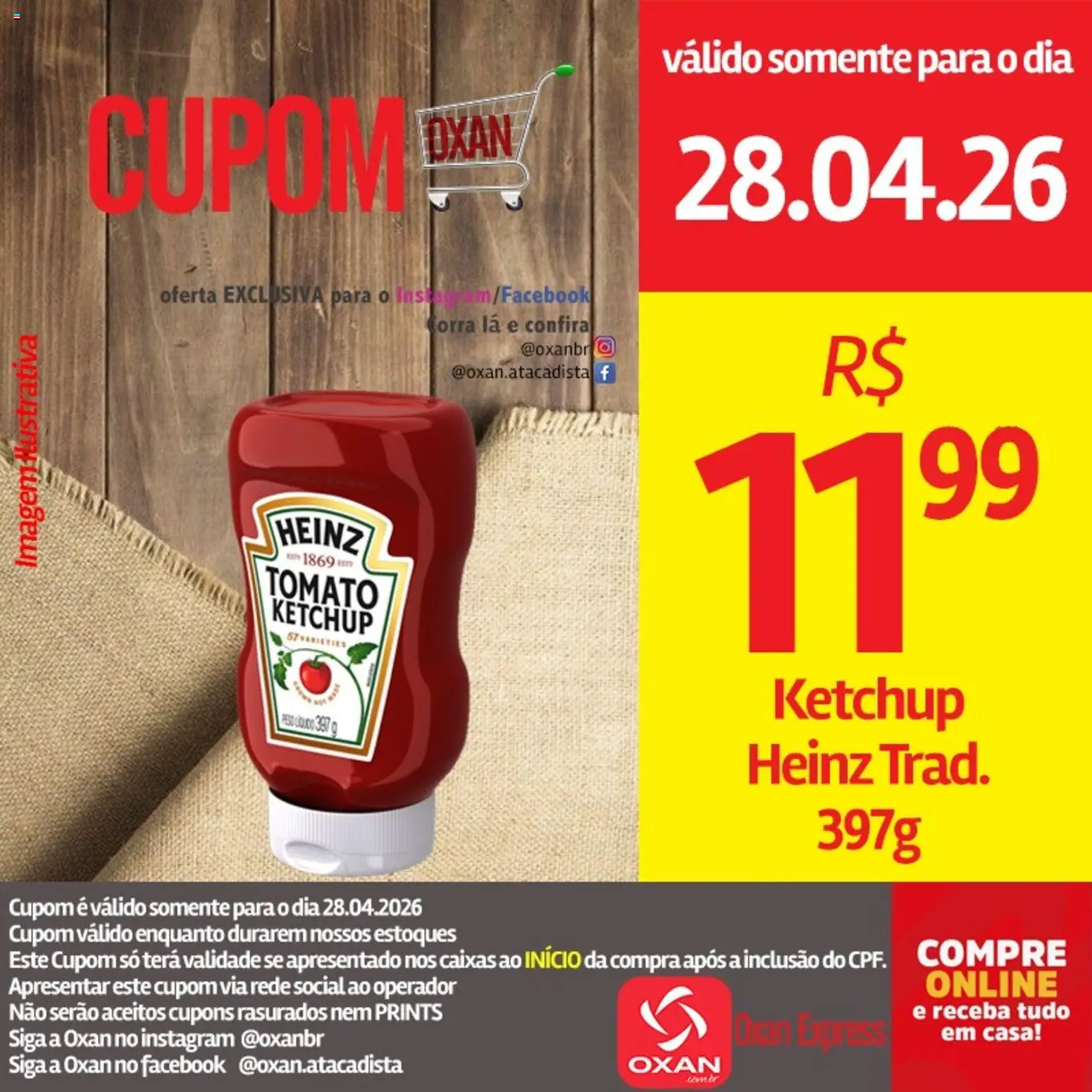 Oxan Atacadista Folheto - válido de 28.04.2026 | Página: 9 | Produtos: Ketchup