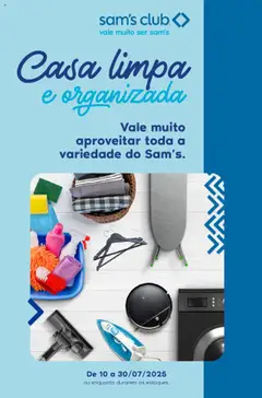 Sam's Club - Ofertas Casa Limpa e Organizada - Pré-Visualização do folheto da loja Sam's Club, válido de 10.07.2025