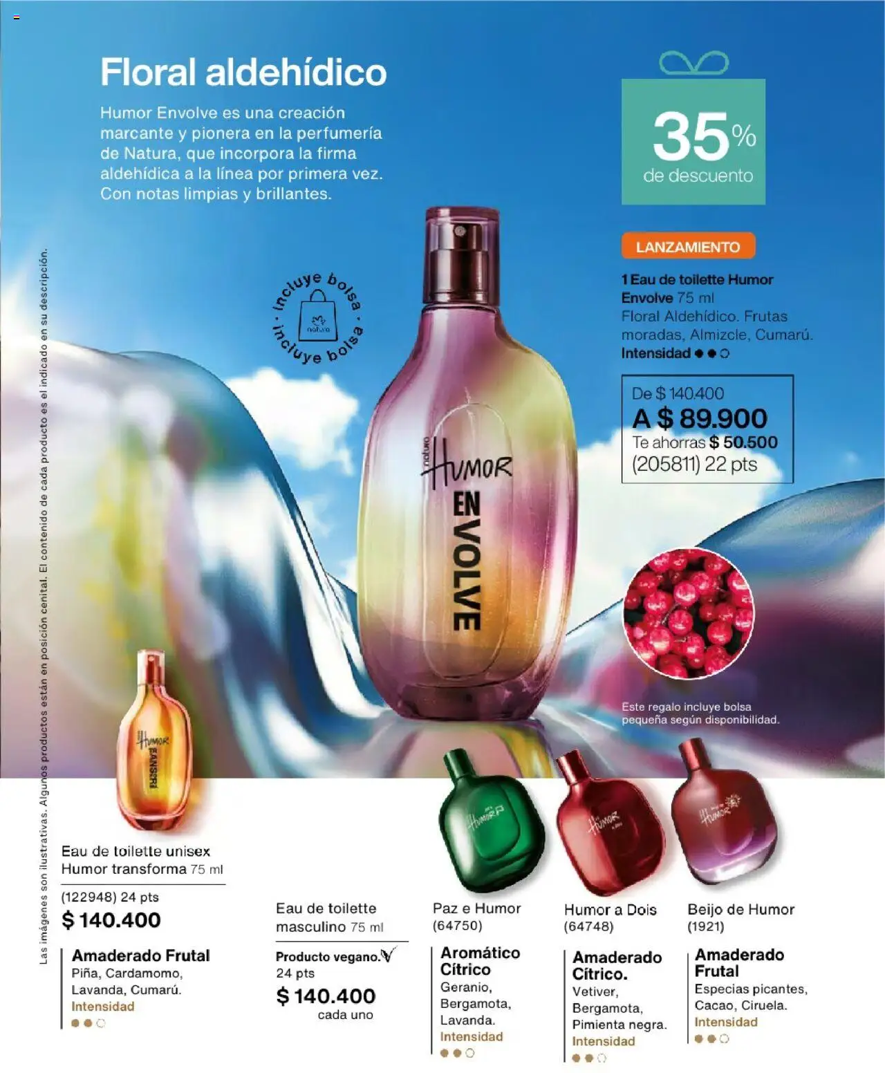 Natura revista - valida desde el 23.07.2025 | Página: 45 | Productos: Pimienta, Té, Bolsa, Eau de toilette