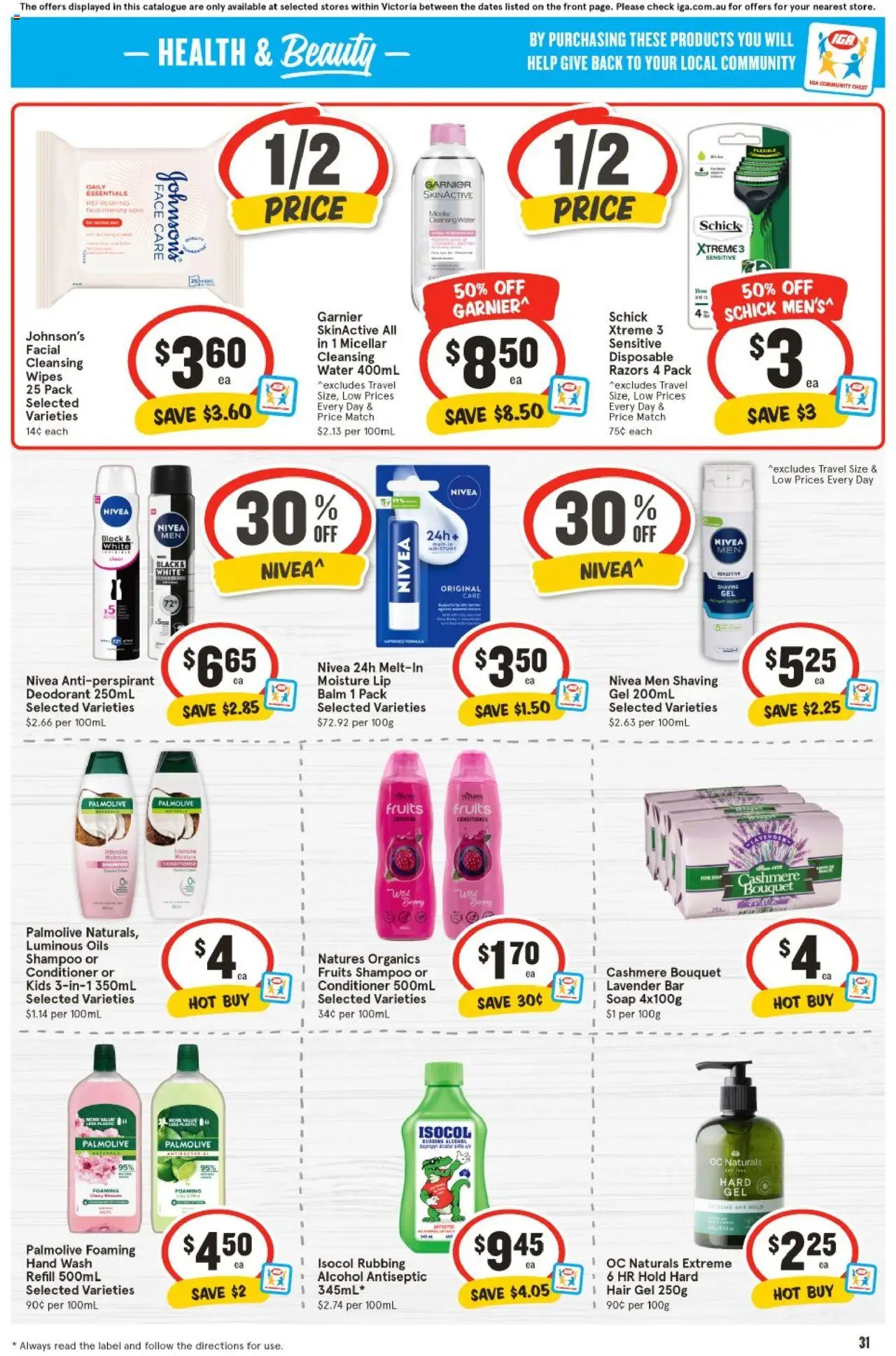 IGA catalogue - valid from 18.06.2025 | Page: 27 | Products: Shampoo, Deodorant, Hair gel, Hand wash