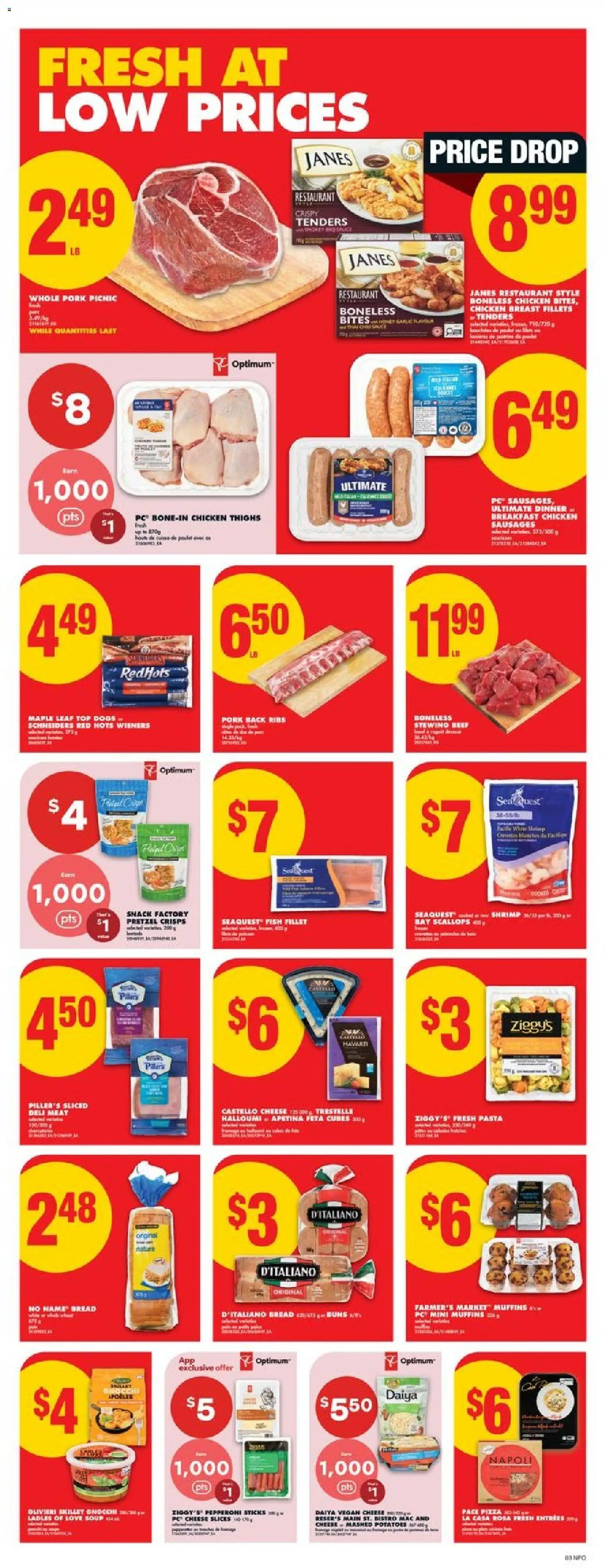 No Frills flyer valid from 19.02.2026 | Page: 3 | Products: Beef, PC, Chicken, Pork