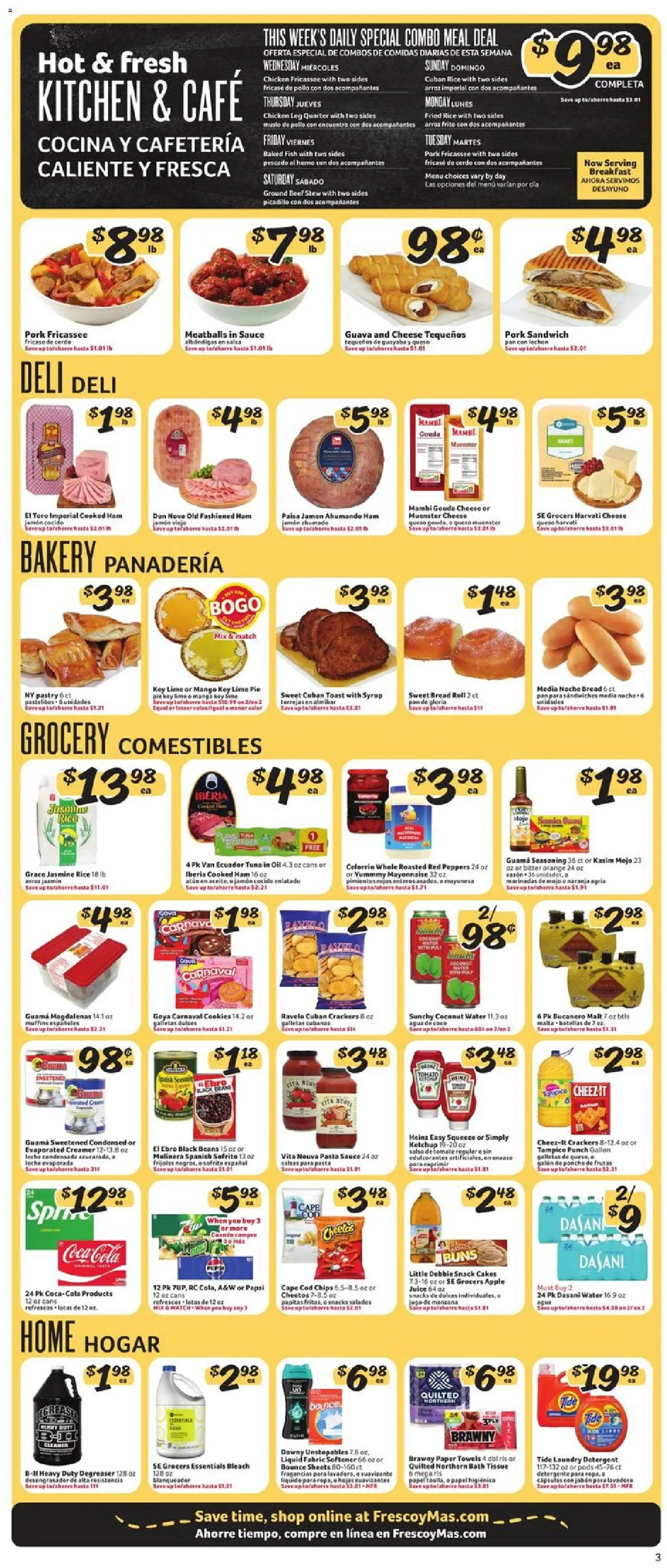Fresco y Más Weekly Ad - valid from 22.04.2026 | Page: 4 | Products: Juice, Rice, Chips, Lime