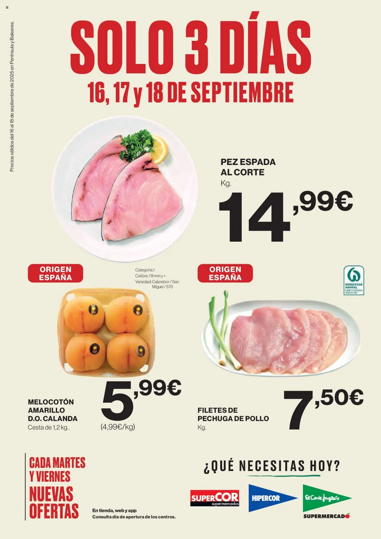 Nuevas ofertas de El Corte Inglés válidas en toda la República Mexicana desde el 16.09.2025. ¡Encuentra las mejores ofertas en El Corte Inglés - Catálogo! | Página: 1 | Productos: Pollo, Pez