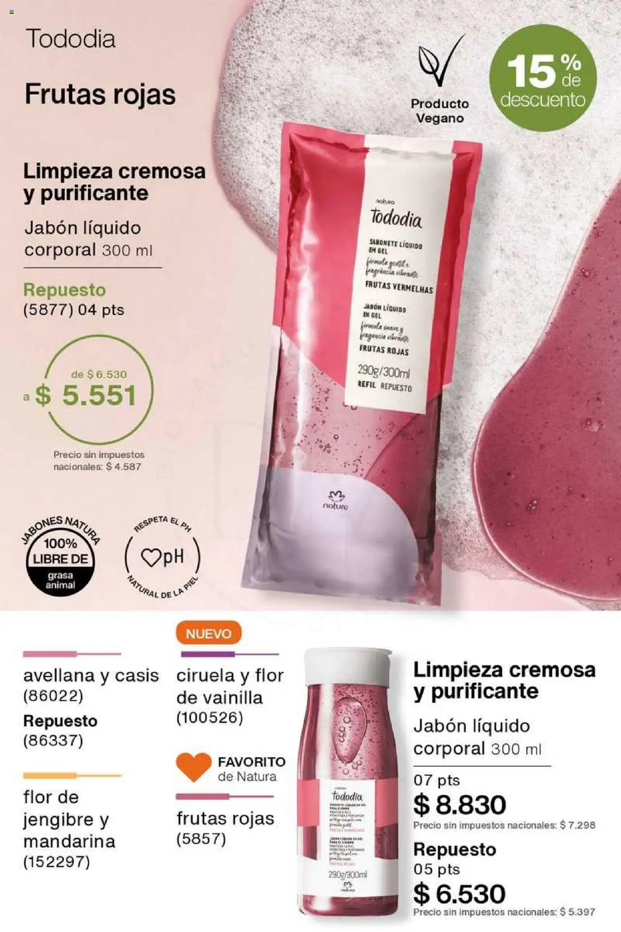 Catálogo Natura Ciclo 8 │ válido desde el 03.06.2025 | Página: 184 | Productos: Fragancia, Jabón líquido, Jabón