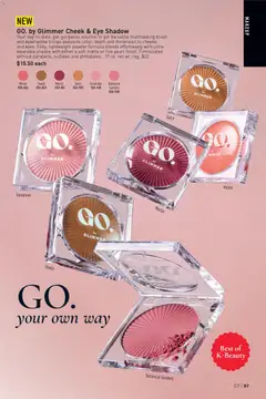 Preview of Avon weekly ads valid from 25.03.2026 | Page: 87 | Products: Powder, Blush, Eyeshadow, Melon