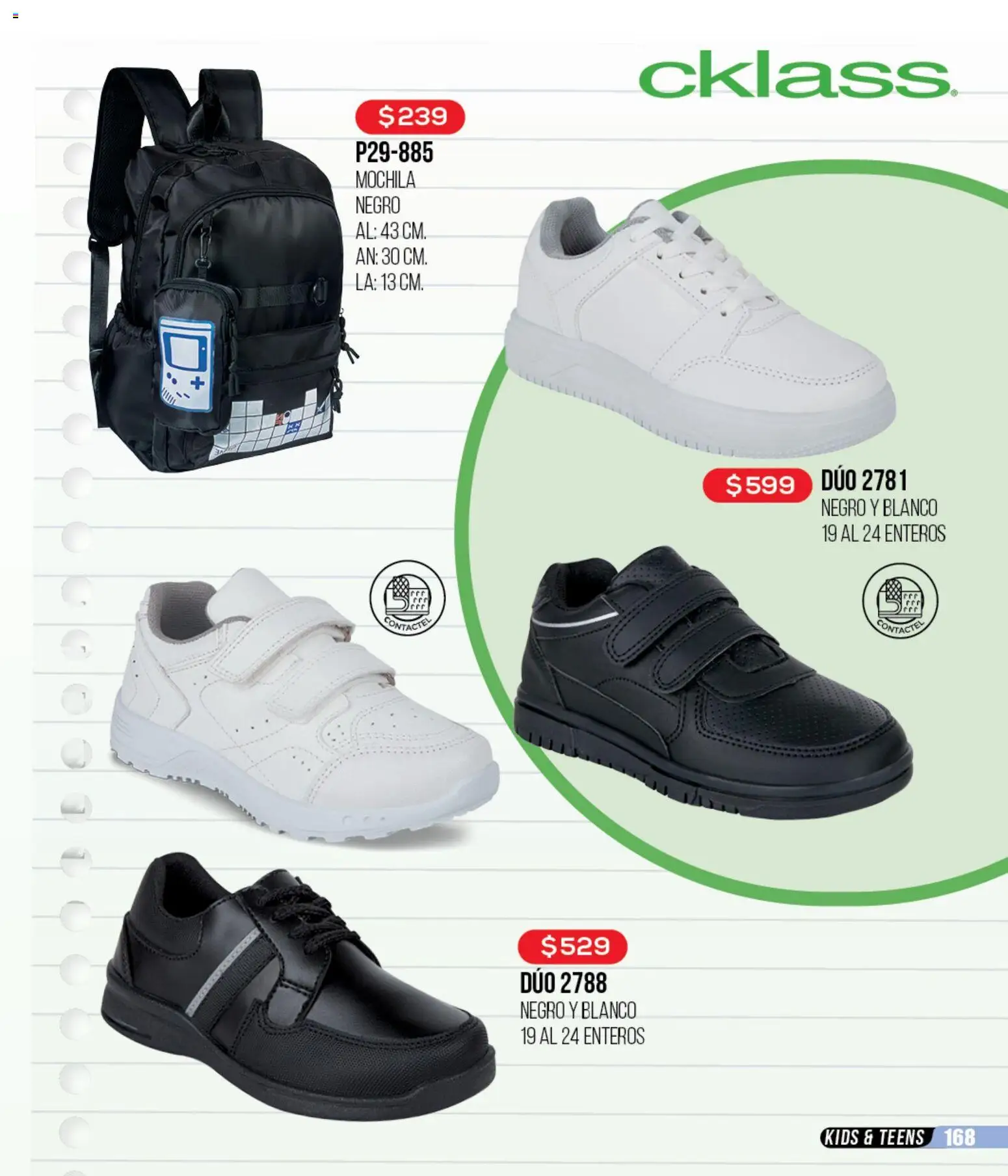 Nuevas ofertas de Cklass válidas en toda la República Mexicana desde el 12.01.2026. ¡Encuentra las mejores ofertas en Cklass catálogo Mega Ofertas Calzado! | Página: 169 | Productos: Mochila