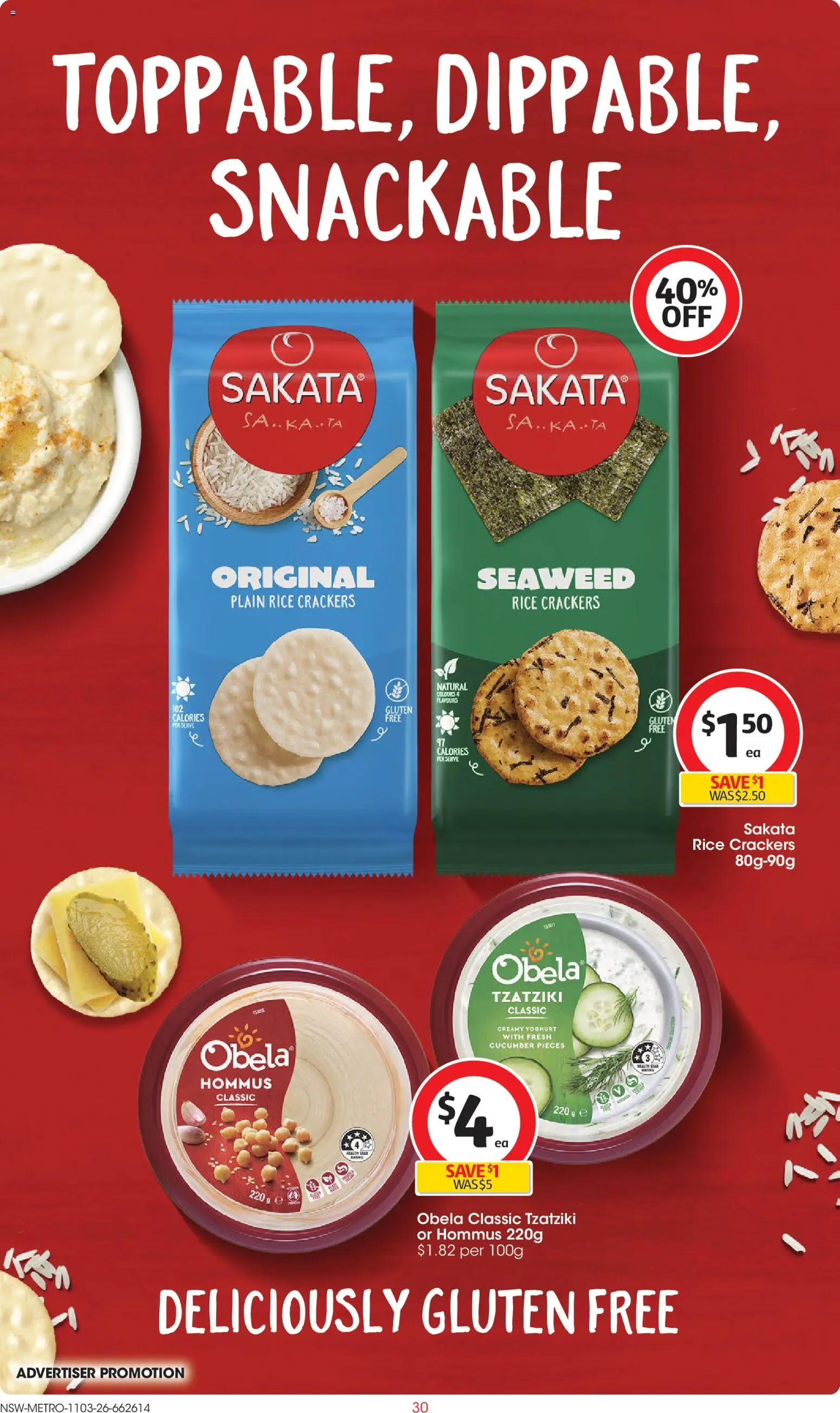 Coles catalogue - valid from 11.03.2026 | Page: 30 | Products: Crackers, Yoghurt, Rice