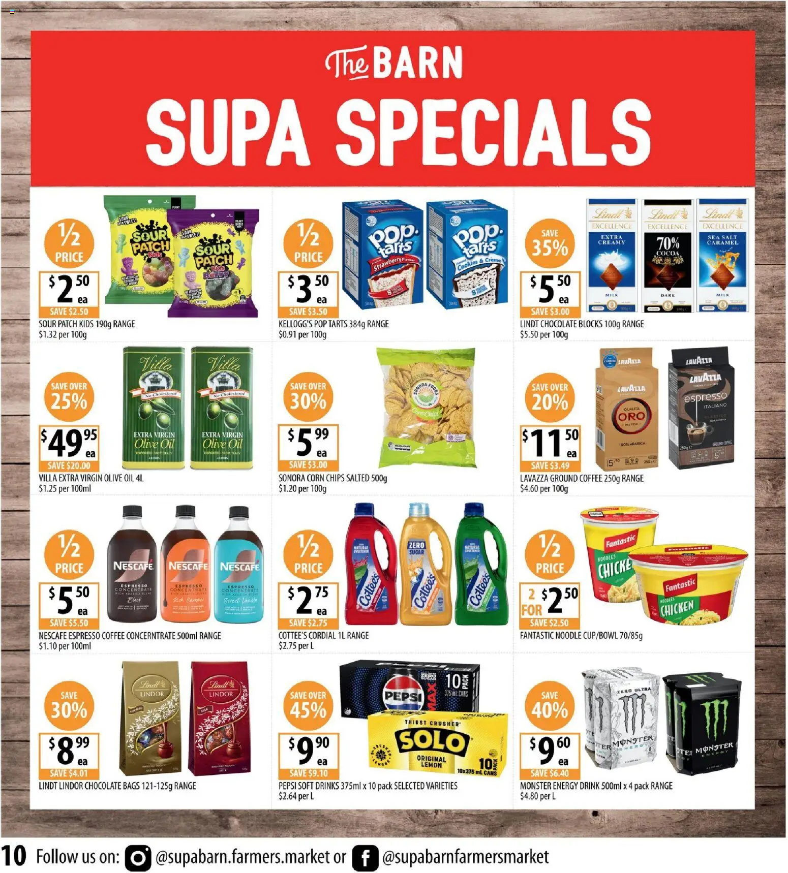 Supabarn catalogue - valid from 21.01.2026 | Page: 10 | Products: Energy drink, Chocolate, Chicken, Soft drinks