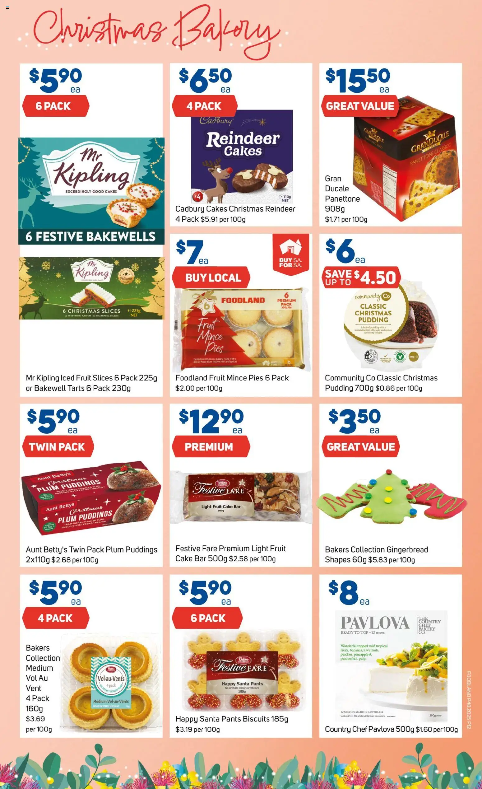 Foodland catalogue - valid from 26.11.2025 | Page: 12 | Products: Pudding, Pants, Pies, Pavlova