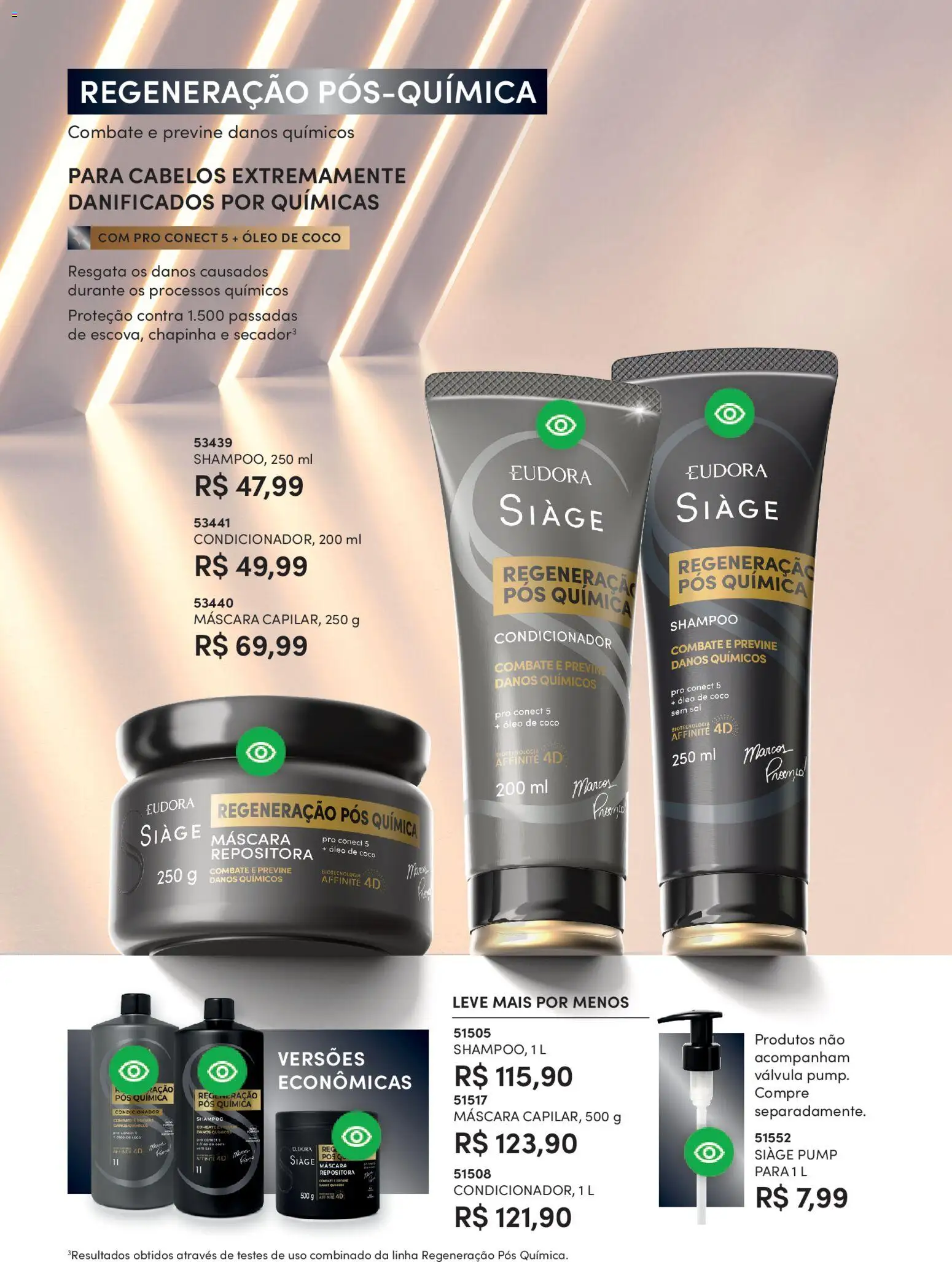 Eudora Folheto - válido de 17.12.2025 | Página: 46 | Produtos: Shampoo, Chapinha, Condicionador, Óleo de coco