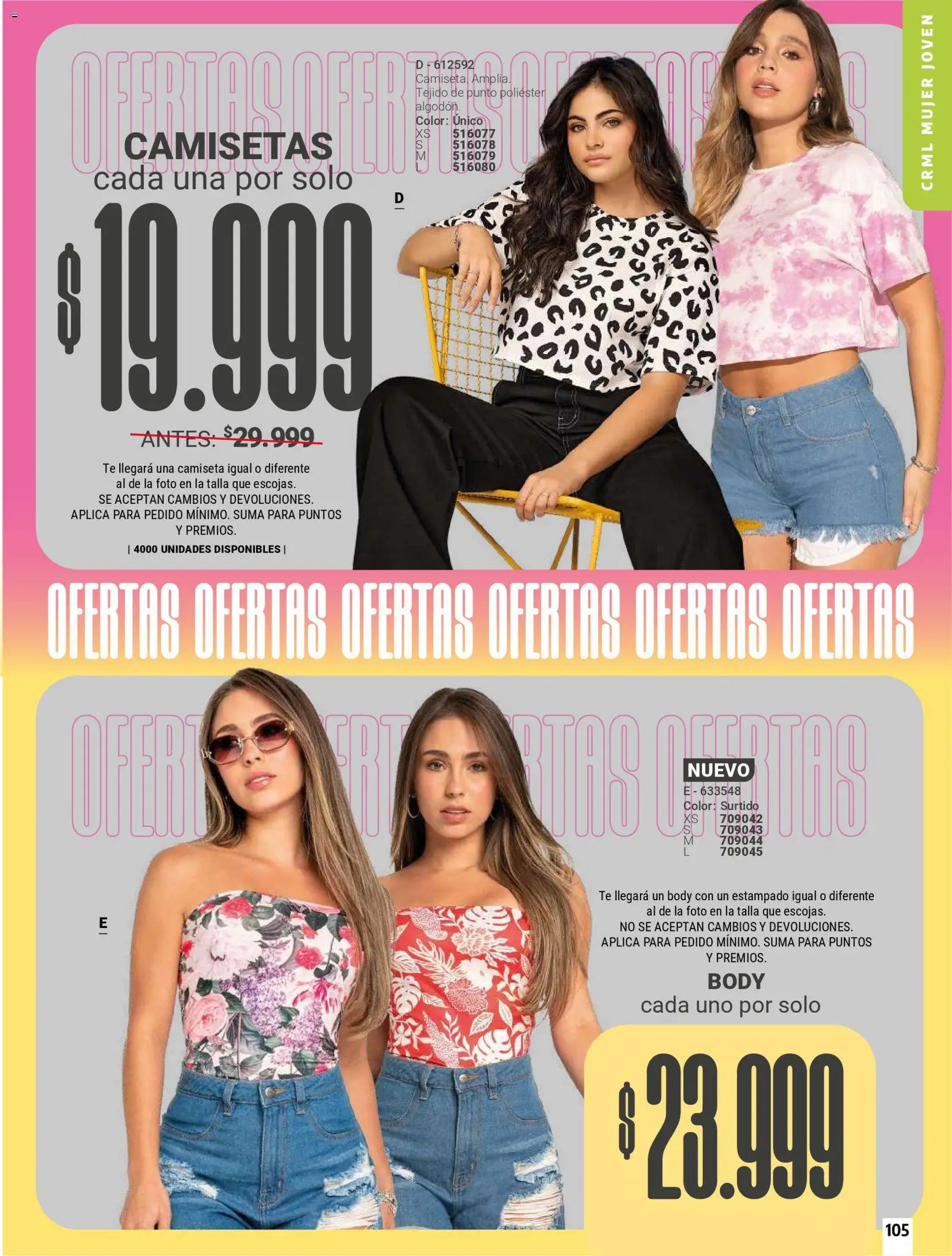 Carmel revista - valida desde el 01.06.2026 | Página: 105 | Productos: Té, Body, Camiseta